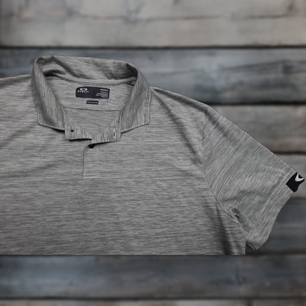 Oakley Oakley Golf Polo Shirt Men XL Gray Regular Fit Lightweight Performance Polo Size US XL / EU 56 / 4 - 1 Thumbnail