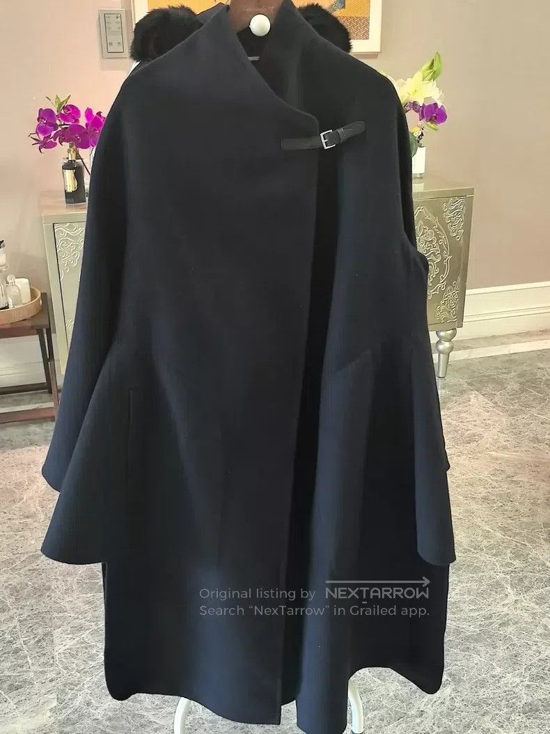 Hermes Cape Style Cashmere Long Coat