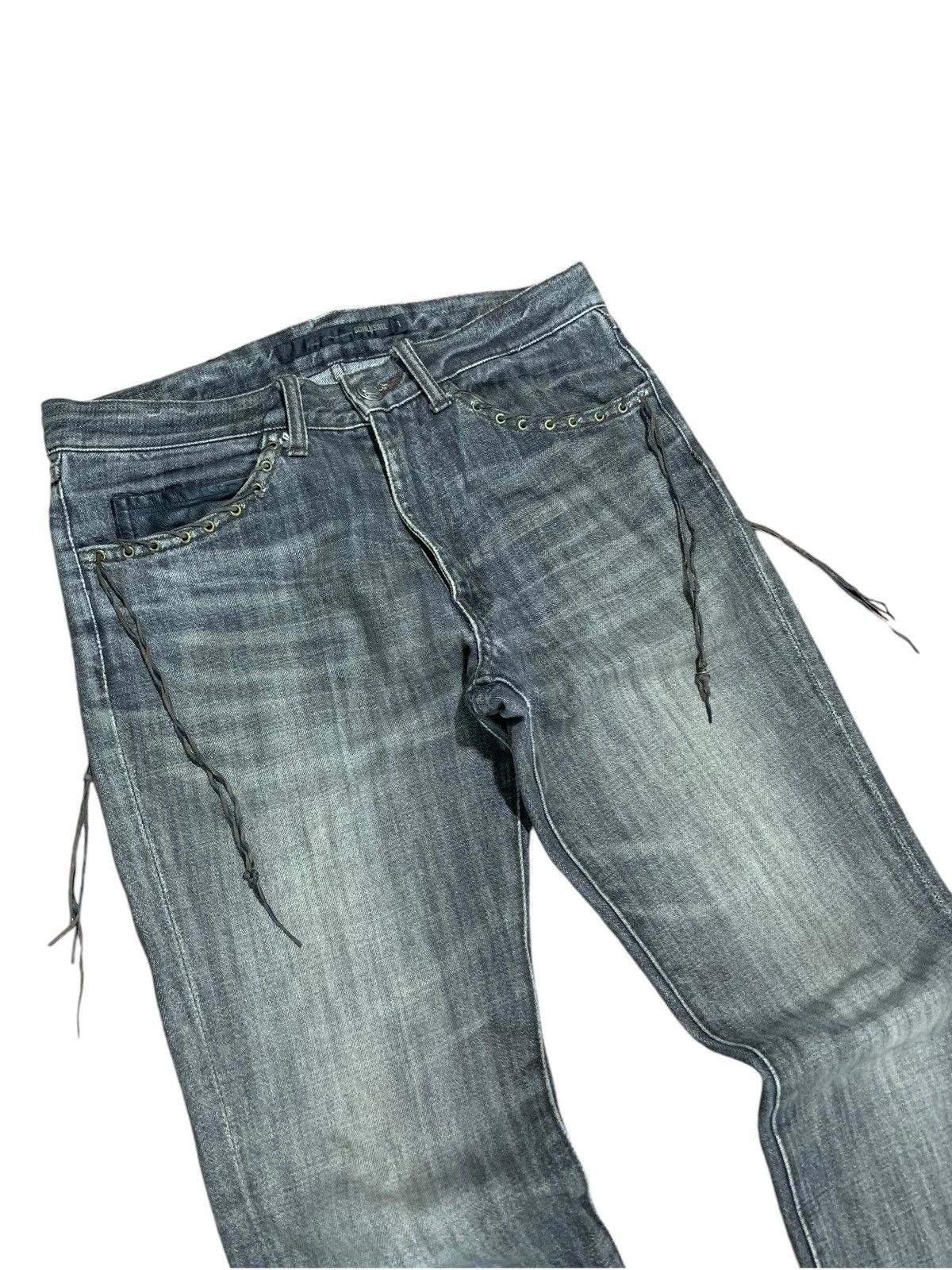 If Six Was Nine Schlussel leather laces pocket bootcut jeans Size US 29 - 4 Thumbnail