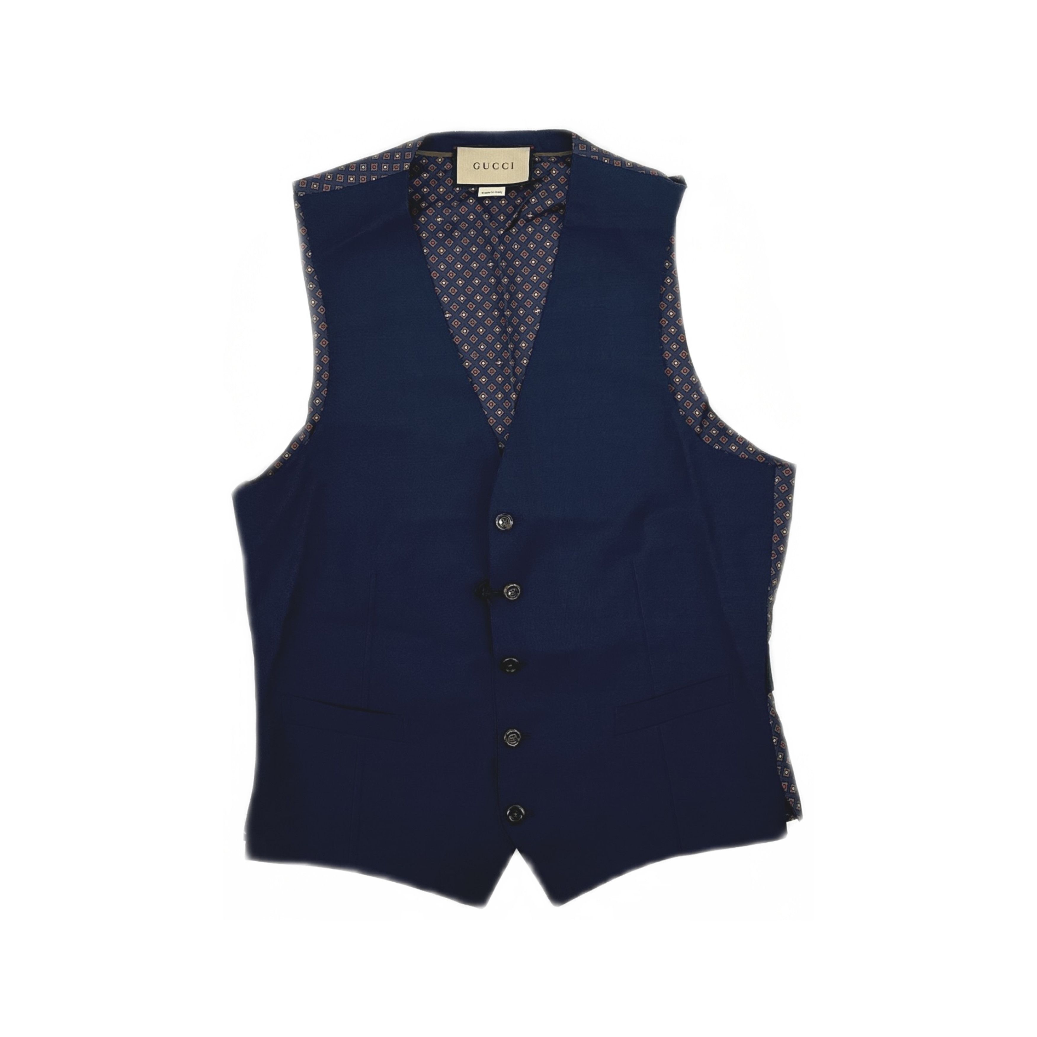 Gucci Gucci Patterned V-Neck Vest Size S Size US S / EU 44-46 / 1 - 1 Thumbnail