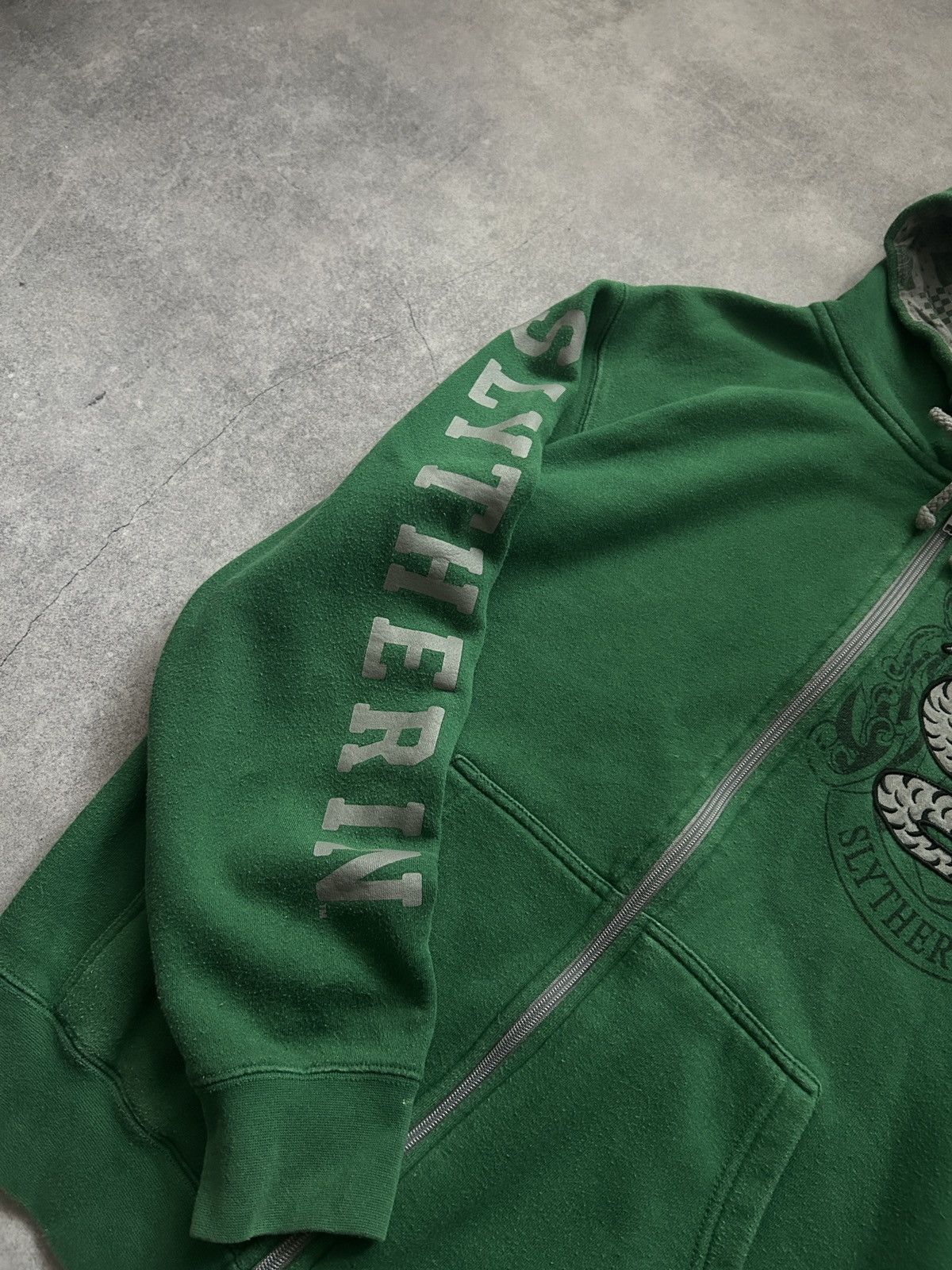 Vintage × Warner Bros Vintage Harry Potter Slyzerin y2k zip-hoodies green mens Size US S / EU 44-46 / 1 - 4 Thumbnail