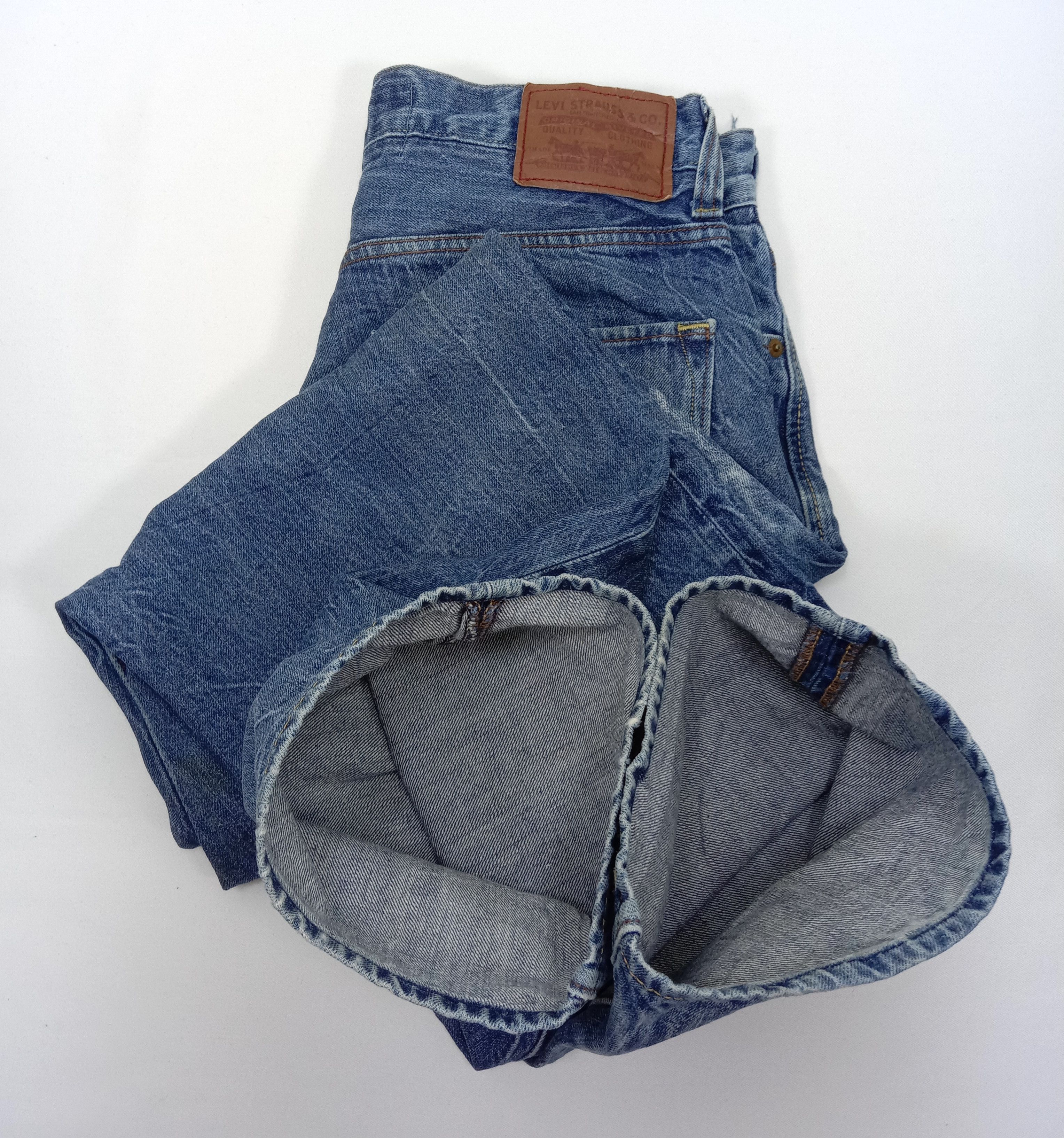 Levi's Vintage Levi's 569 Jeans Blue Wash Distressed Denim Size US 32 / EU 48 - 14 Thumbnail