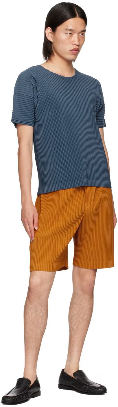 Issey Miyake o1h1sh11224 Colorful Pleats Bottoms in Flame Orange Size US 32 / EU 48 - 4 Thumbnail