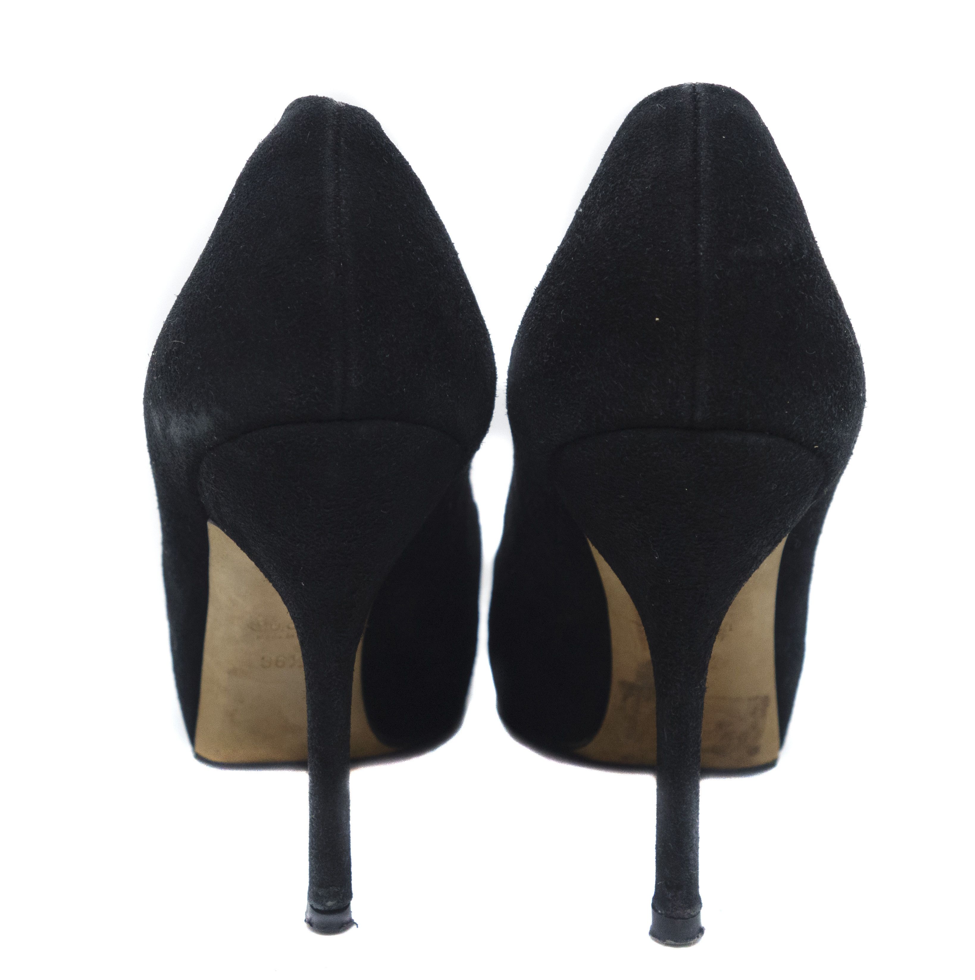 Gucci 00S Tom Ford Era Suede Heels Vintage Size US 6.5 / IT 36.5 - 3 Thumbnail