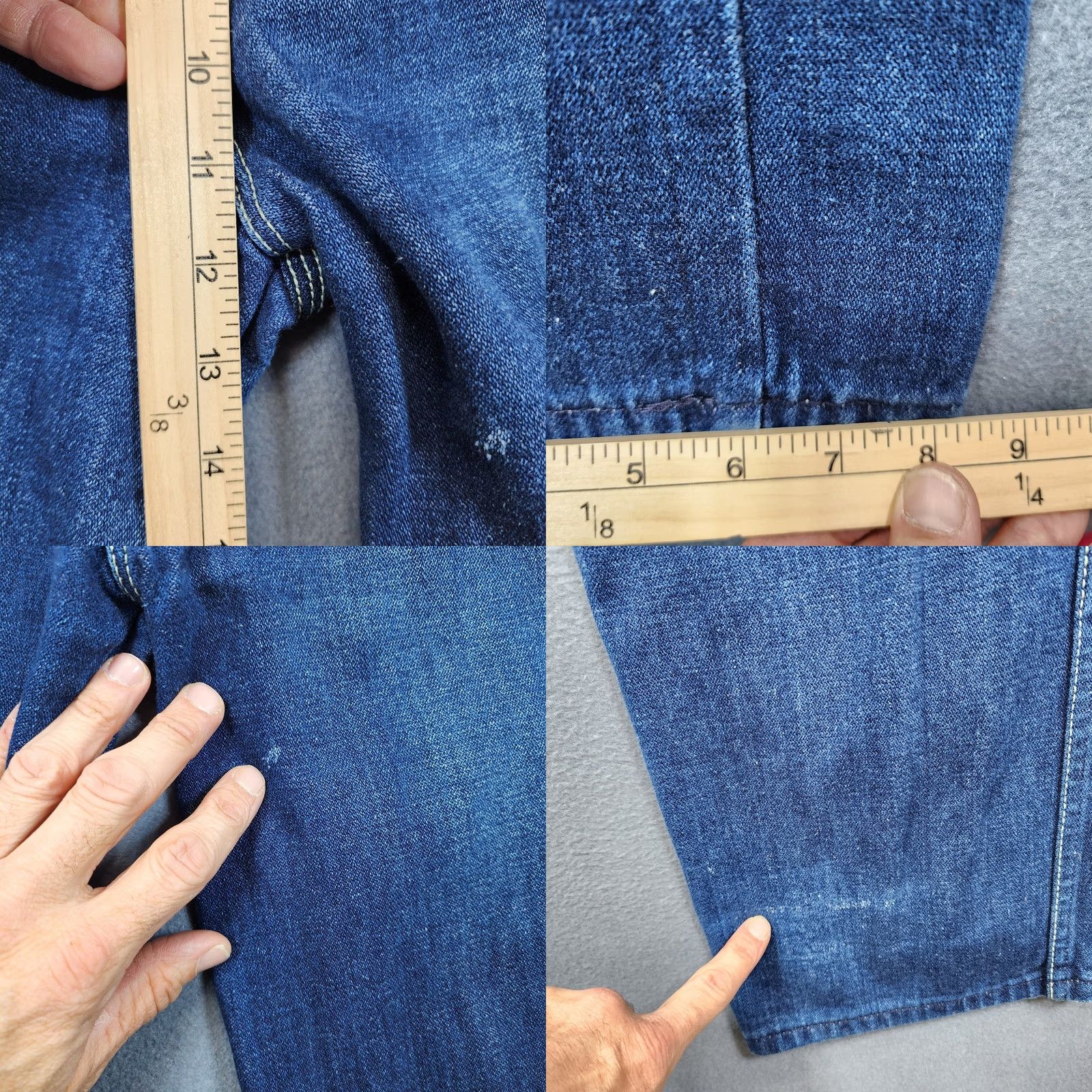 Vintage VINTAGE Bonjour Jeans Womens 15 Blue High Rise Straight Leg 29x34 80s Flaw Size 36" / US 14 / IT 50 - 9 Thumbnail