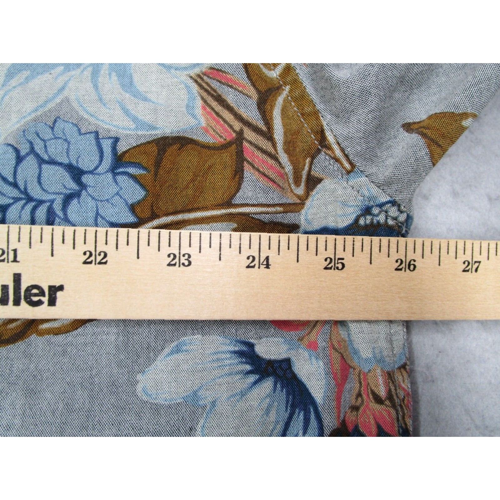 Tommy Bahama TOMMY BAHAMA Shirt Mens 2XL Gray Floral Hibiscus Button Up Long Sleeve Twill Cotton Casual Beach Tropical Tiki Size US XXL / EU 58 / 5 - 5 Thumbnail