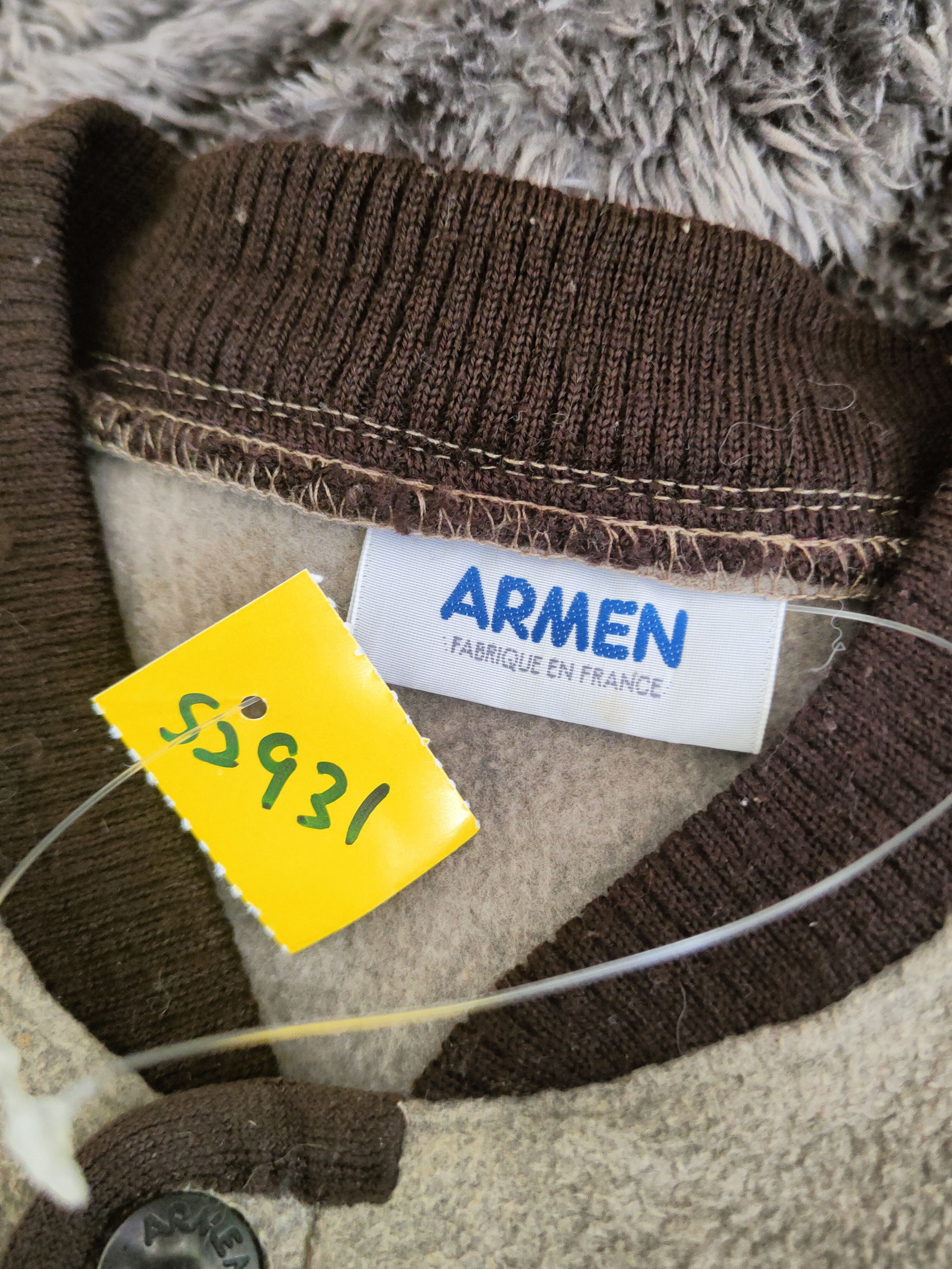 Vintage DL Armen made in france vintage Light Brown Vest #S2931 Size US S / EU 44-46 / 1 - 12 Thumbnail