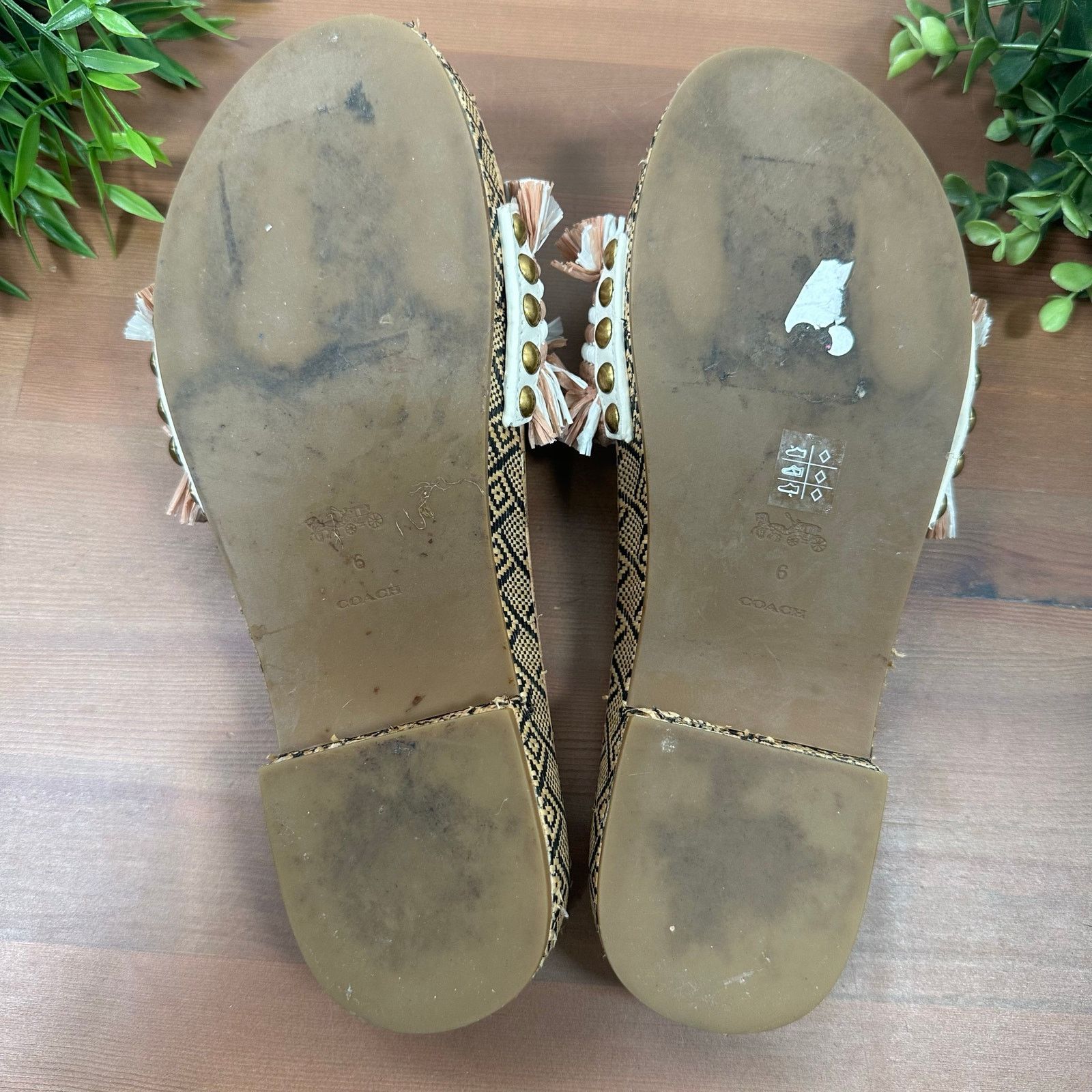 Coach Coach Women's Brayden Cork Raffia Sandals Size 6 Size US 6 / IT 36 - 10 Thumbnail