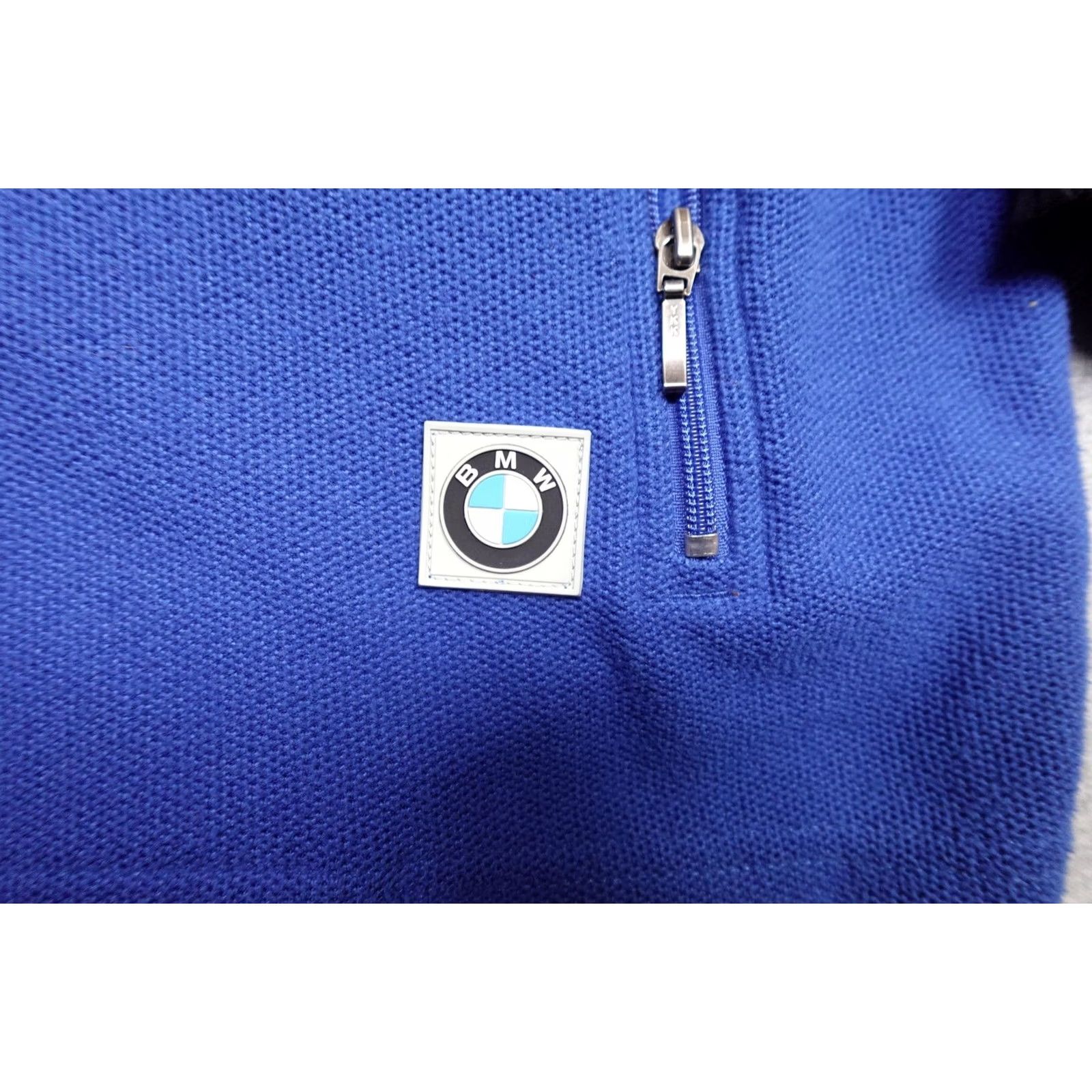 BMW BMW Lifestyle Jacket Mens M Blue Fleece Full Zip Pockets Logo Stand-Up Collar Windbreaker Jacket Size US M / EU 48-50 / 2 - 3 Thumbnail