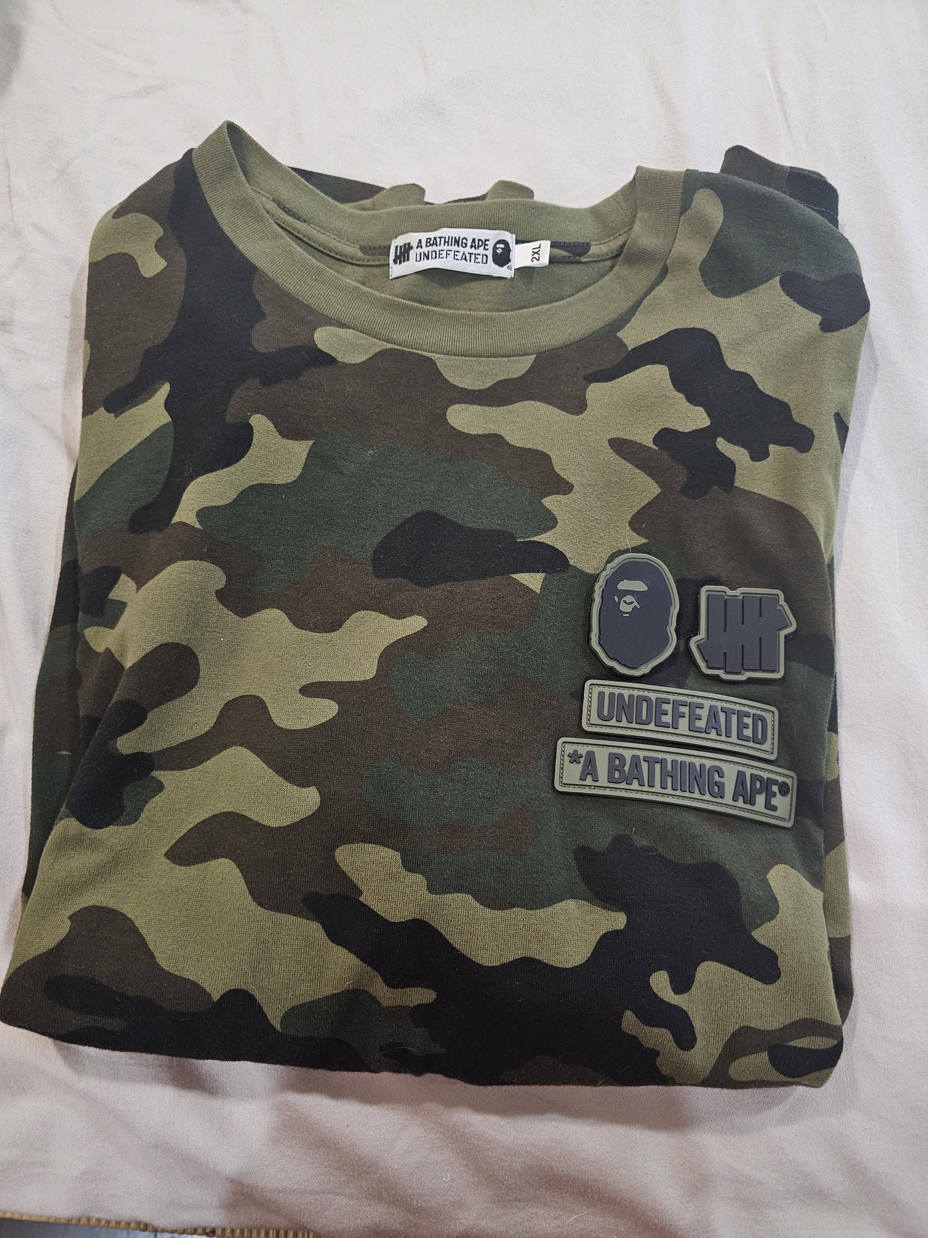 Bape A Bathing Ape Undefeated Camo Shirt Size US XXL / EU 58 / 5 - 1 Thumbnail