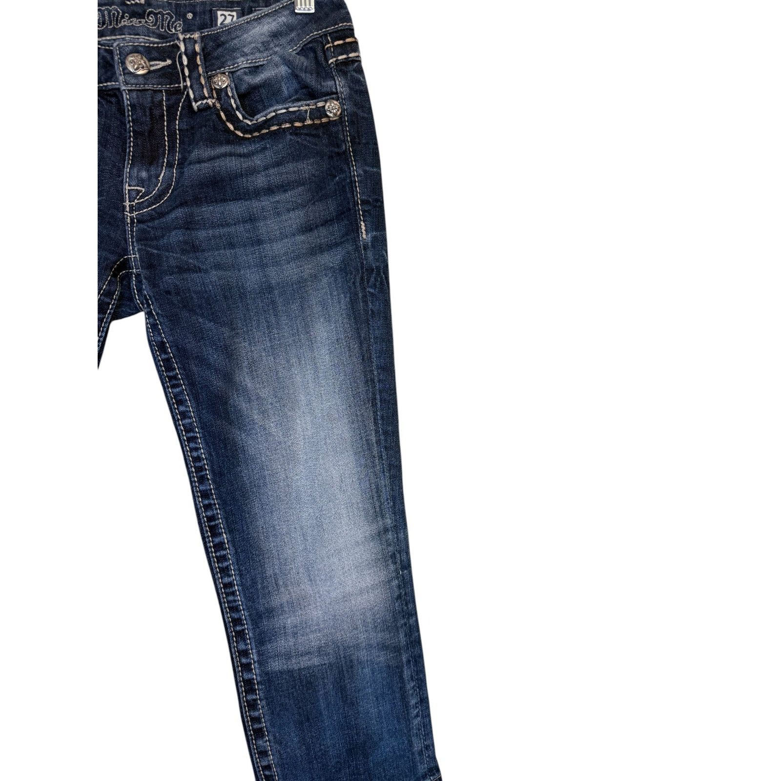 Miss Me Miss Me Jeans Women 27 Blue Capris Western Rodeo Size 27" / US 4 / IT 40 - 4 Thumbnail