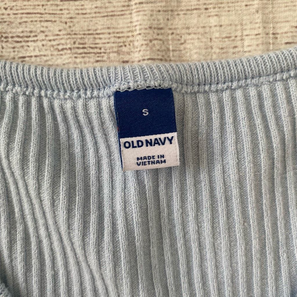 Old Navy Old navy women S cotton blend ribbed v-cut neck crop tank to Size S / US 4 / IT 40 - 5 Thumbnail