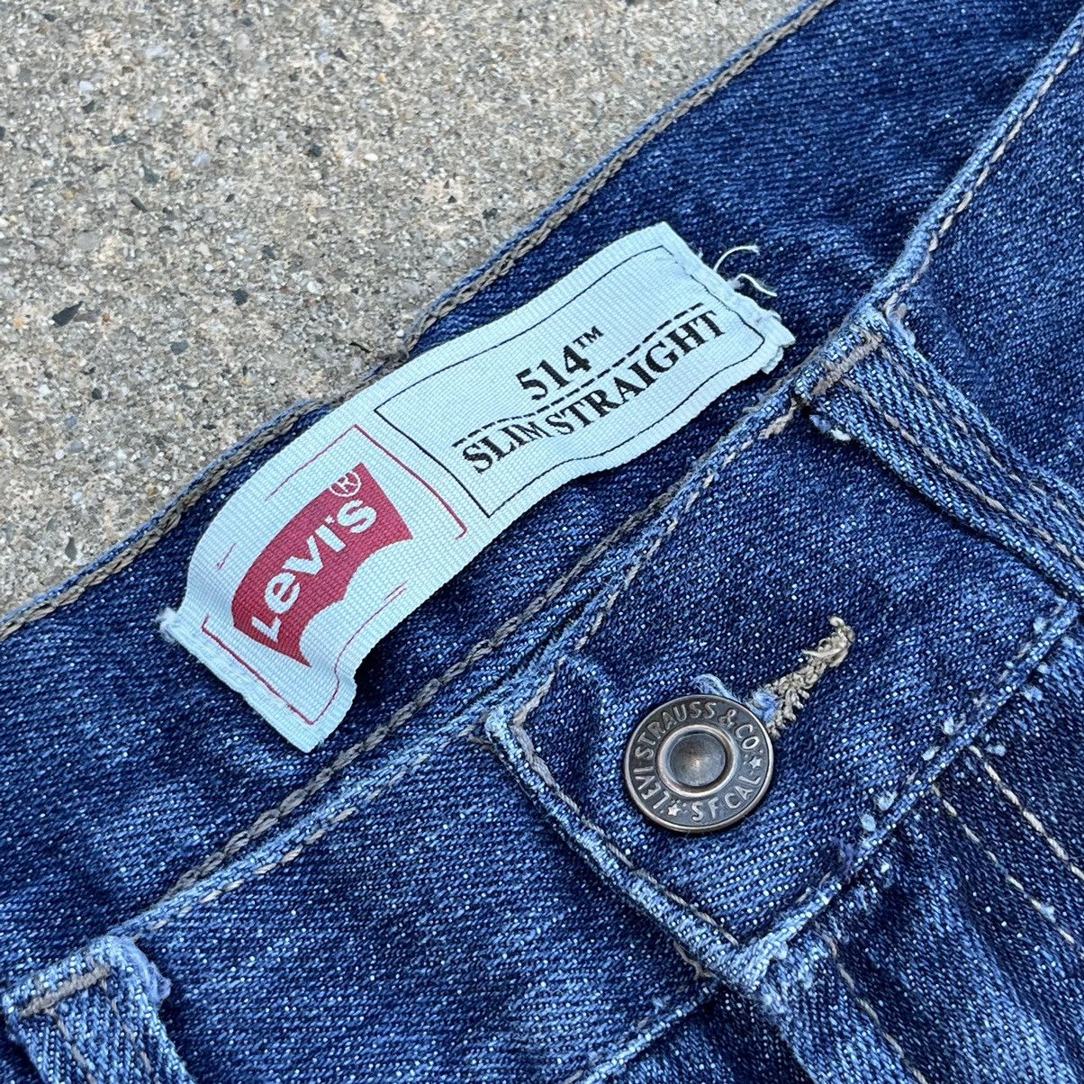 Levi's × Vintage Crazy Vintage 00’s Levi’s 514 Slim Straight Jeans Unisex Size US 29 - 3 Thumbnail