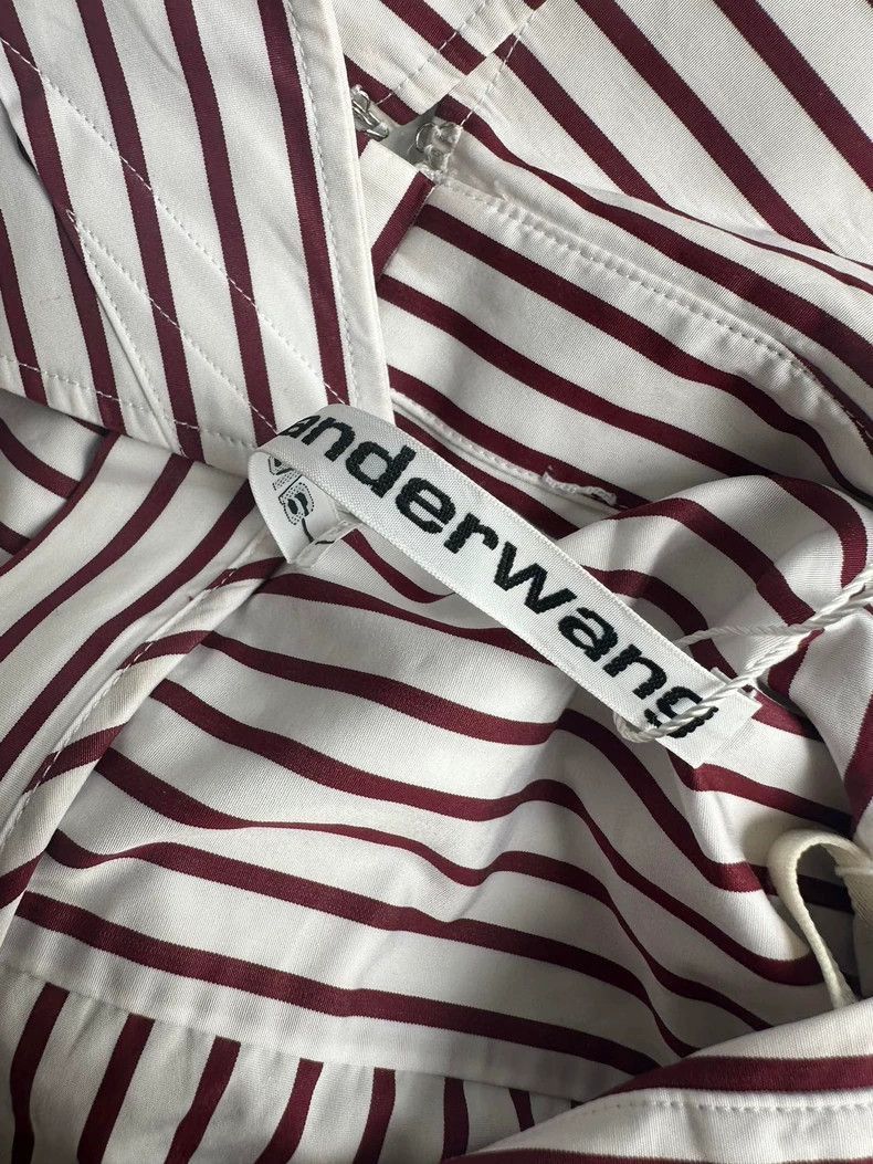 Alexander Wang Alexander Wang Striped Short Sleeve Shirt- Size M / US 6-8 / IT 42-44 - 4 Thumbnail