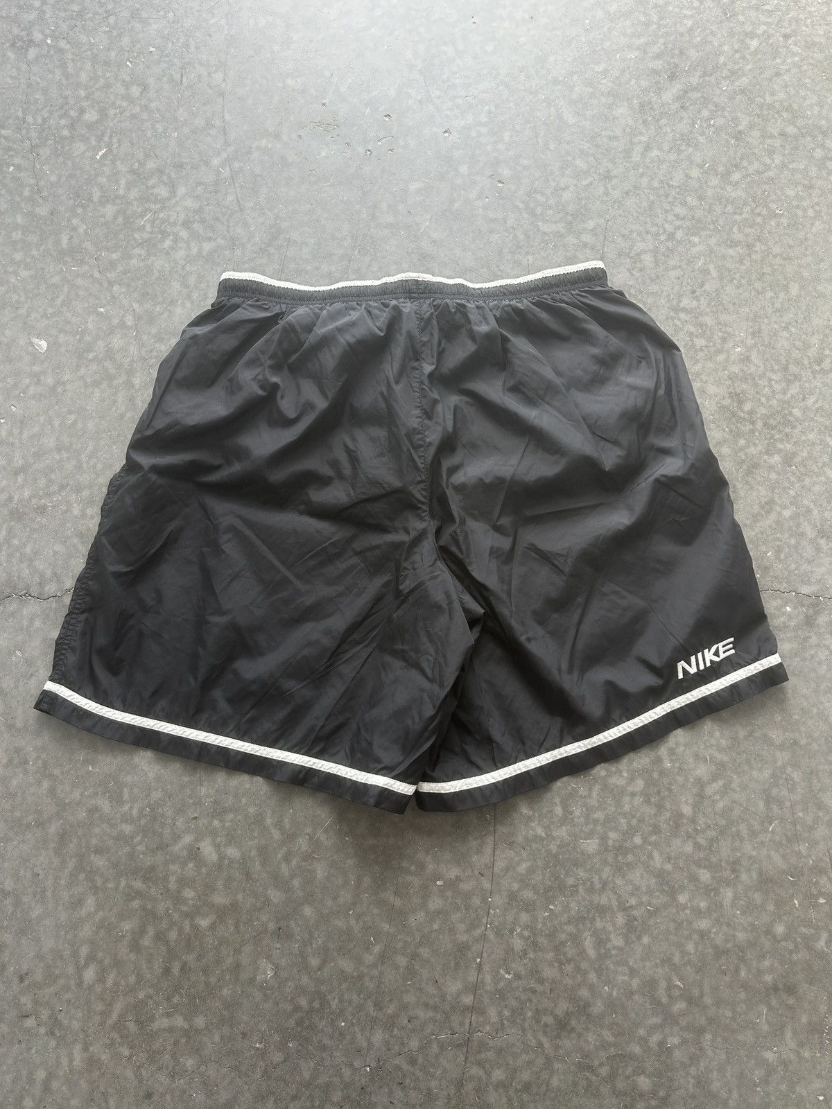 Nike × Vintage Vintage 90s Nike Nylon Swim Shorts Size US 35 - 6 Thumbnail