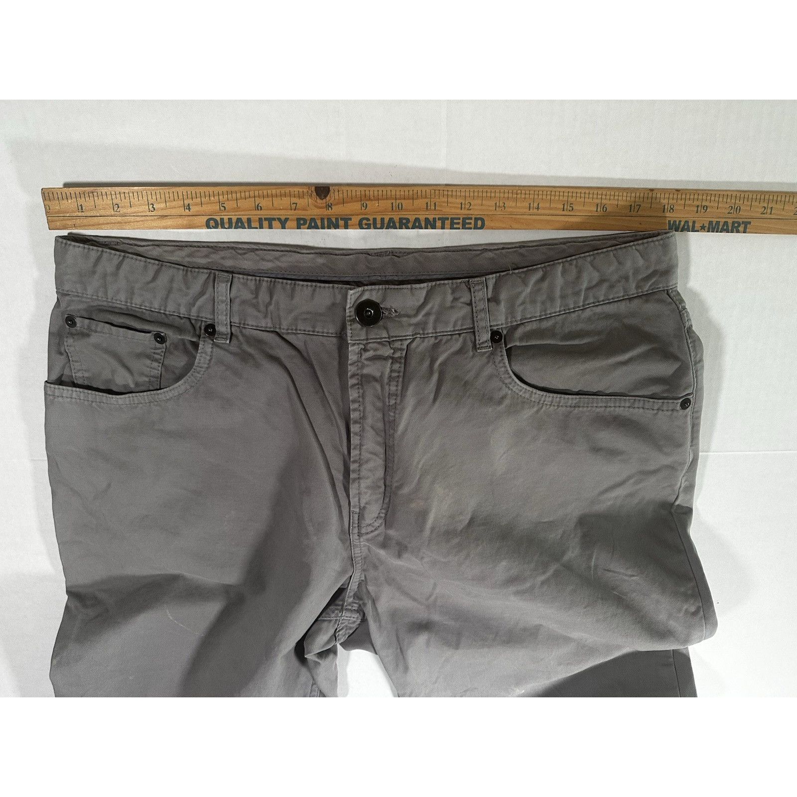 Saks Fifth Avenue Saks Fifth Avenue Gray Chino Canvas Pants Sz36 Casual Size US 36 / EU 52 - 8 Thumbnail