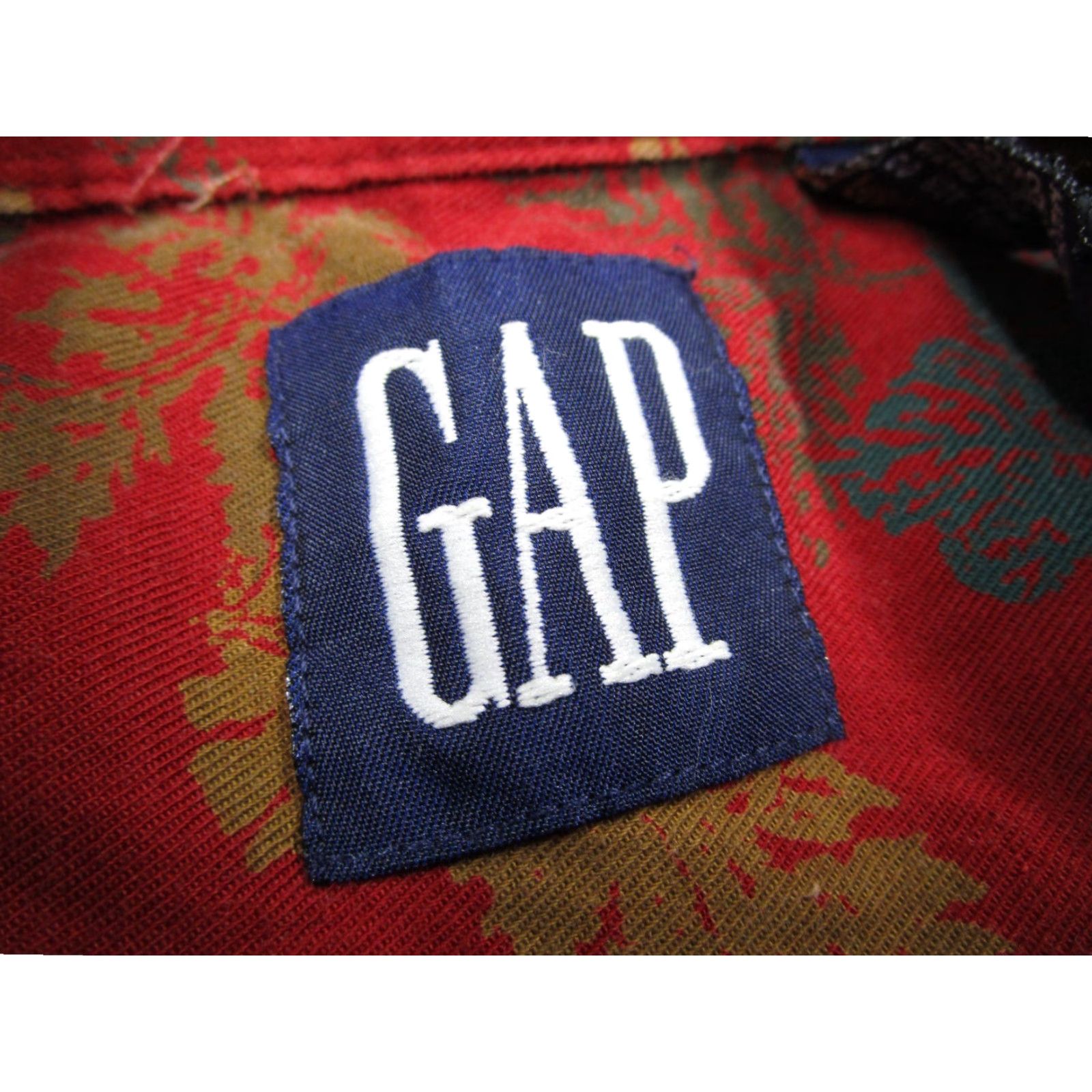 Gap VINTAGE Gap Shirt Mens Small Red Floral Button-Up Long Sleeve Twill 100% Cotton Retro 90s Boho Casual Mens Size US S / EU 44-46 / 1 - 3 Thumbnail