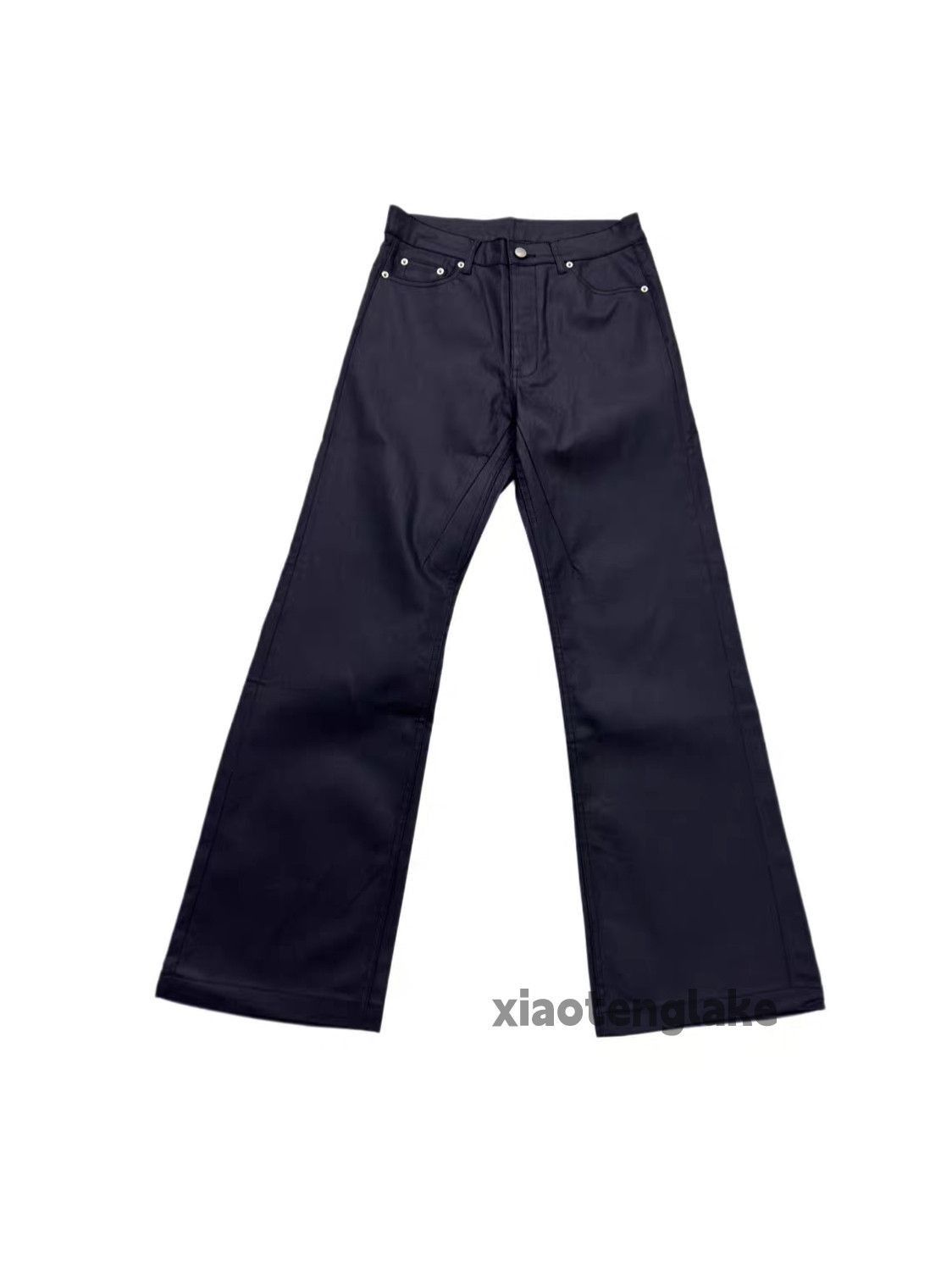 Jean xz utility loose baggy wide Leg flared wax coated jeans Size US 34 / EU 50 - 3 Thumbnail