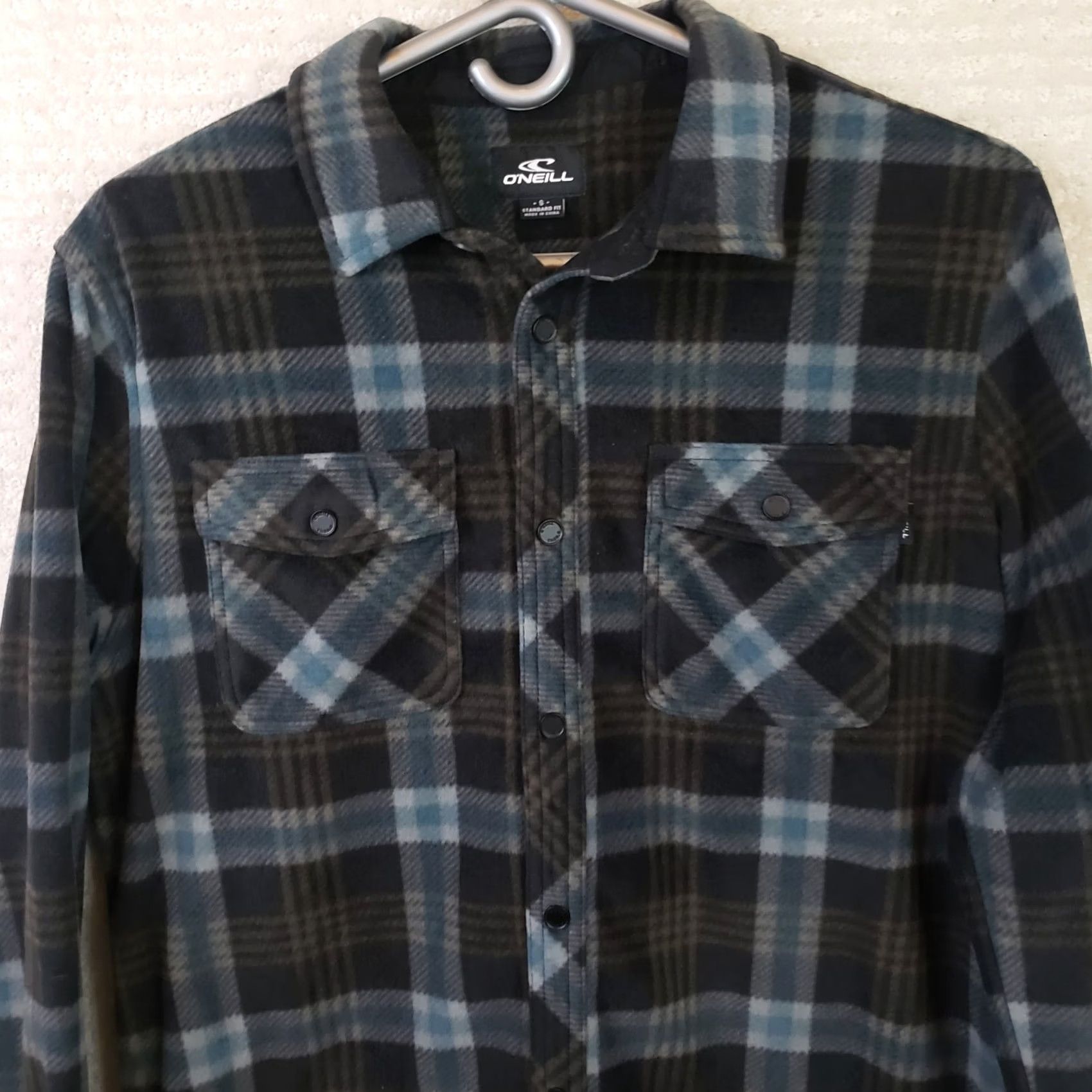 O'Neill O'Neill Shirt Mens S Blue Black Men Jacket Plaid Polyester Schaket Size US S / EU 44-46 / 1 - 2 Thumbnail