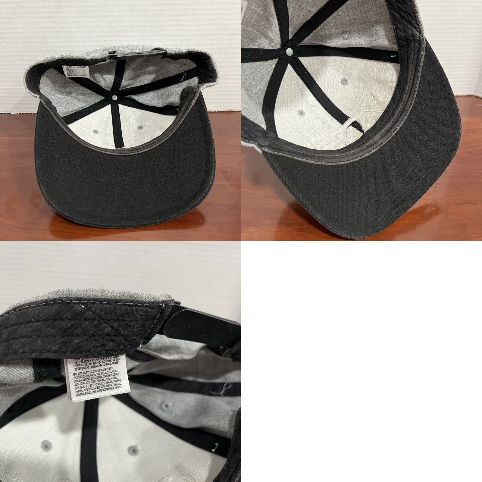 Vans VANS Hat Cap Snap Back Gray Black Adjustable Skater Size ONE SIZE - 8 Thumbnail