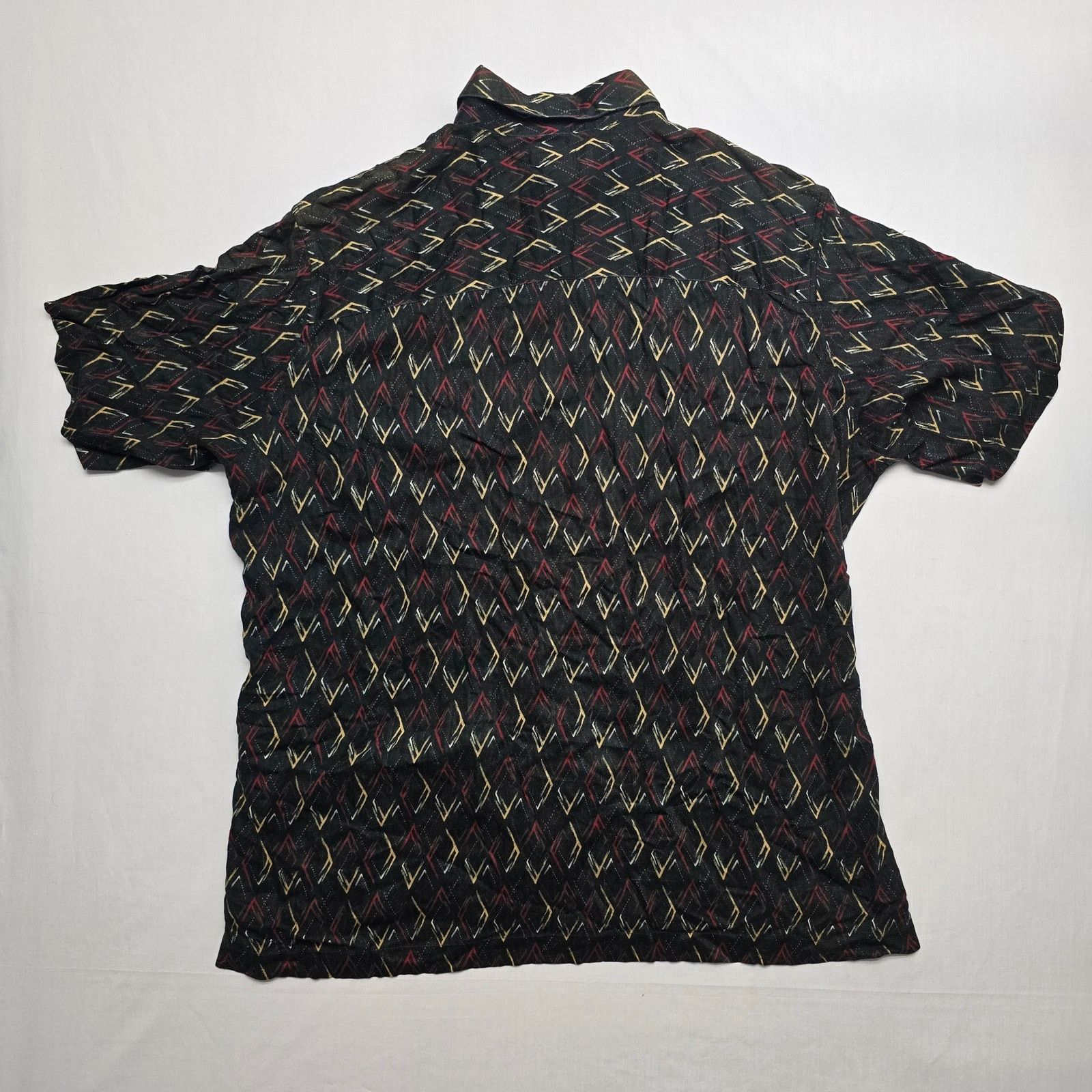 Vintage Crazy Horse Button Up Mens Large Hawaiian Geometric Shirt Size US L / EU 52-54 / 3 - 6 Thumbnail