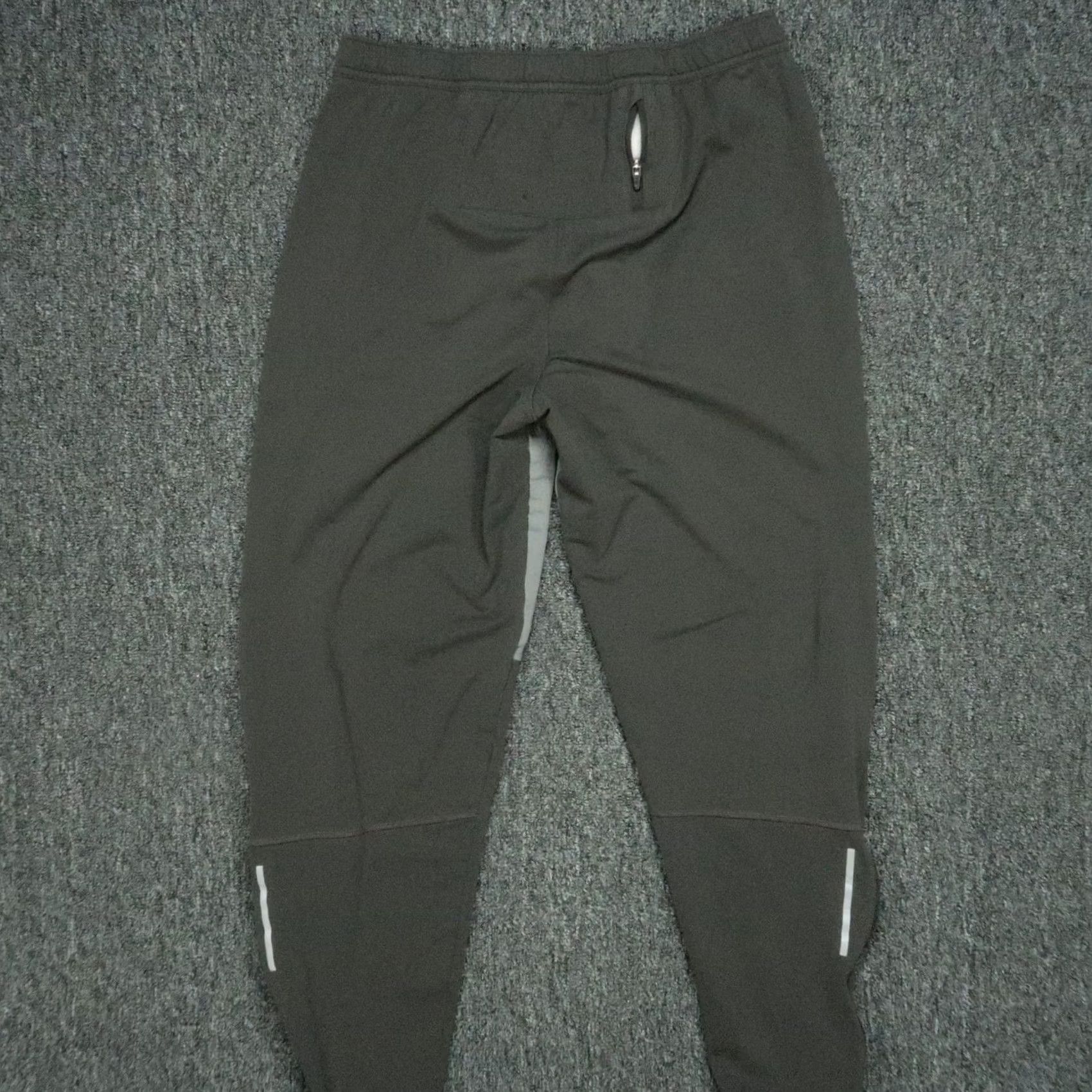 Nike Nike Athletic Pants Mens Gray Performance Therma Fit Tapered Running Ankle Zip Pants Mens Gray Therma Nike Track Pants with Pockets Zip Size US 29 - 6 Thumbnail