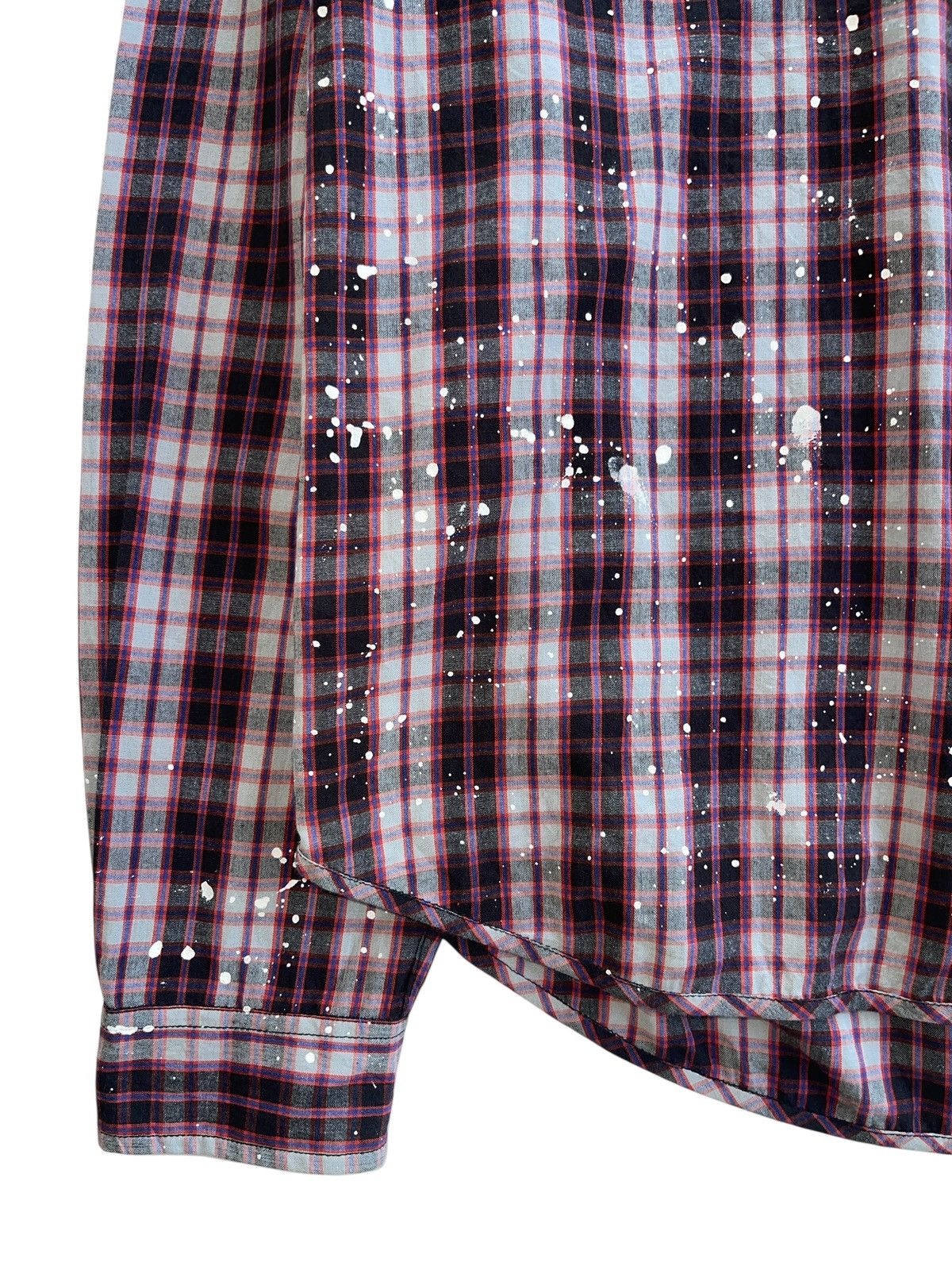 Burkman Bros Burkman Bros Paint Splatted Flannel Shirt Size US M / EU 48-50 / 2 - 6 Thumbnail