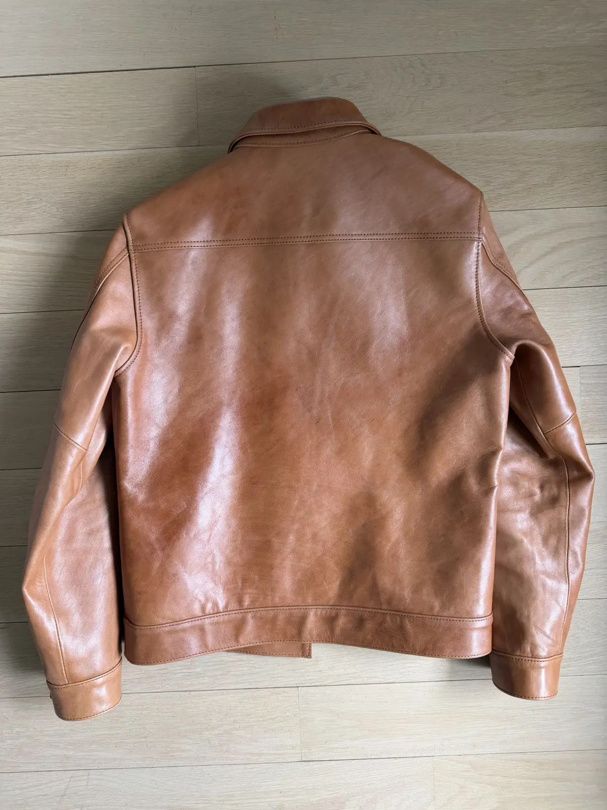 Y'2 Leather Y’2 Kakishibu Persimmon Tanned Horsehide Type 1 38/S Size US S / EU 44-46 / 1 - 3 Thumbnail
