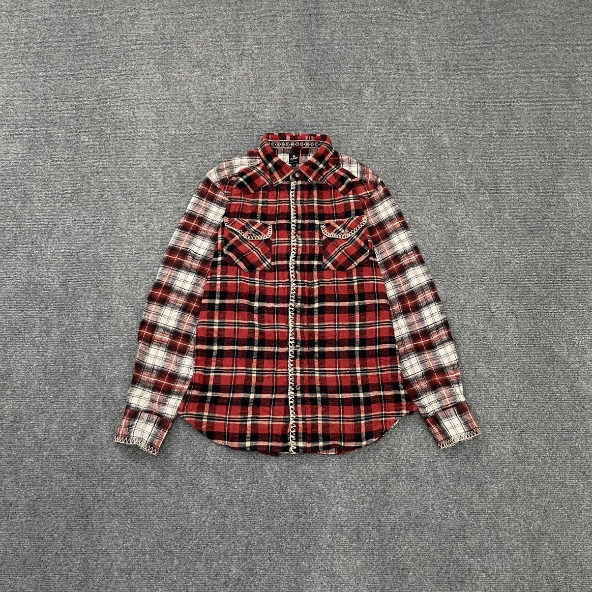 semanticdesign Semantic Design Patchwork Plaid Flannel Western Shirt Size US M / EU 48-50 / 2 - 1 Thumbnail