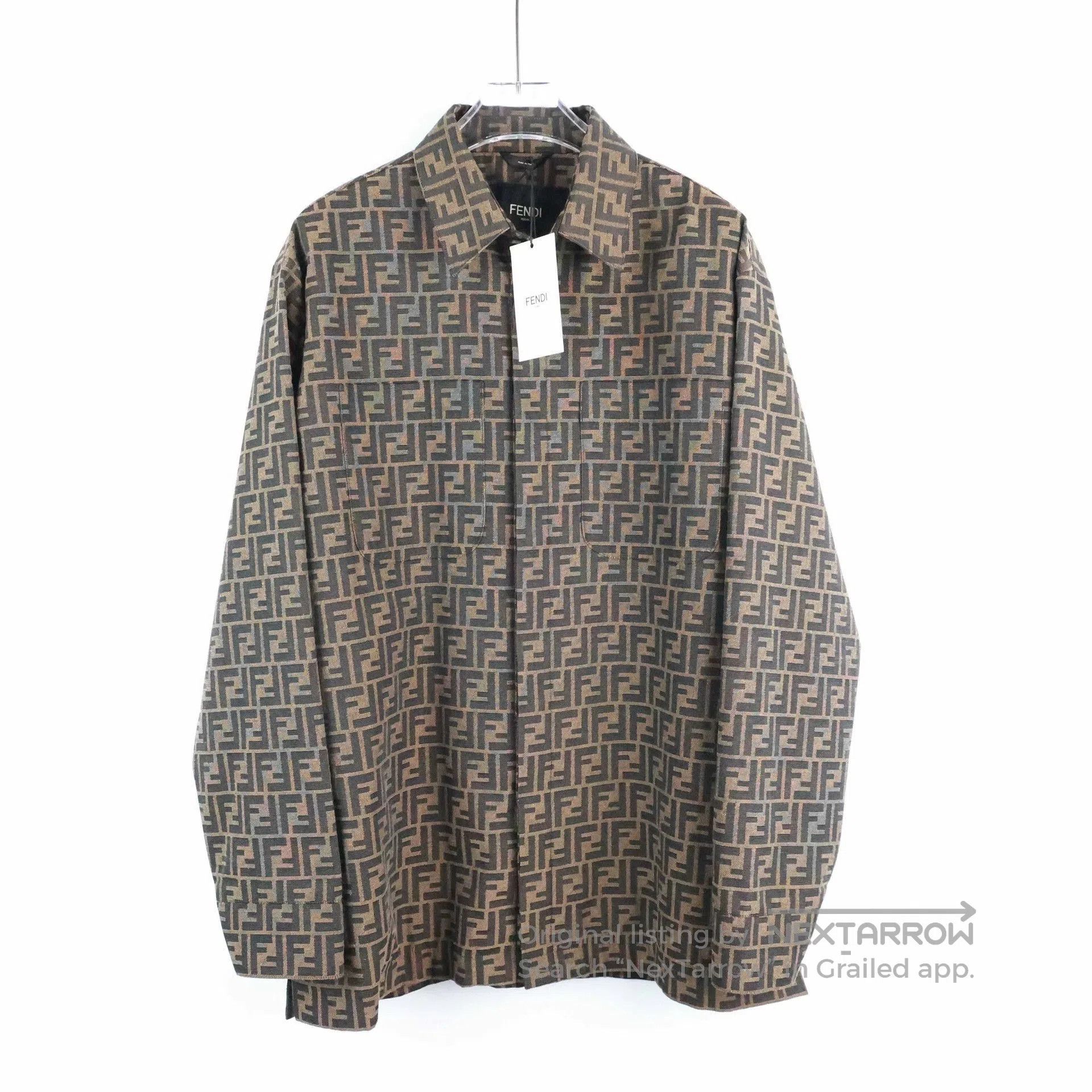 Fendi fendi ss22 logo print polo jacket. Size US L / EU 52-54 / 3 - 1 Thumbnail