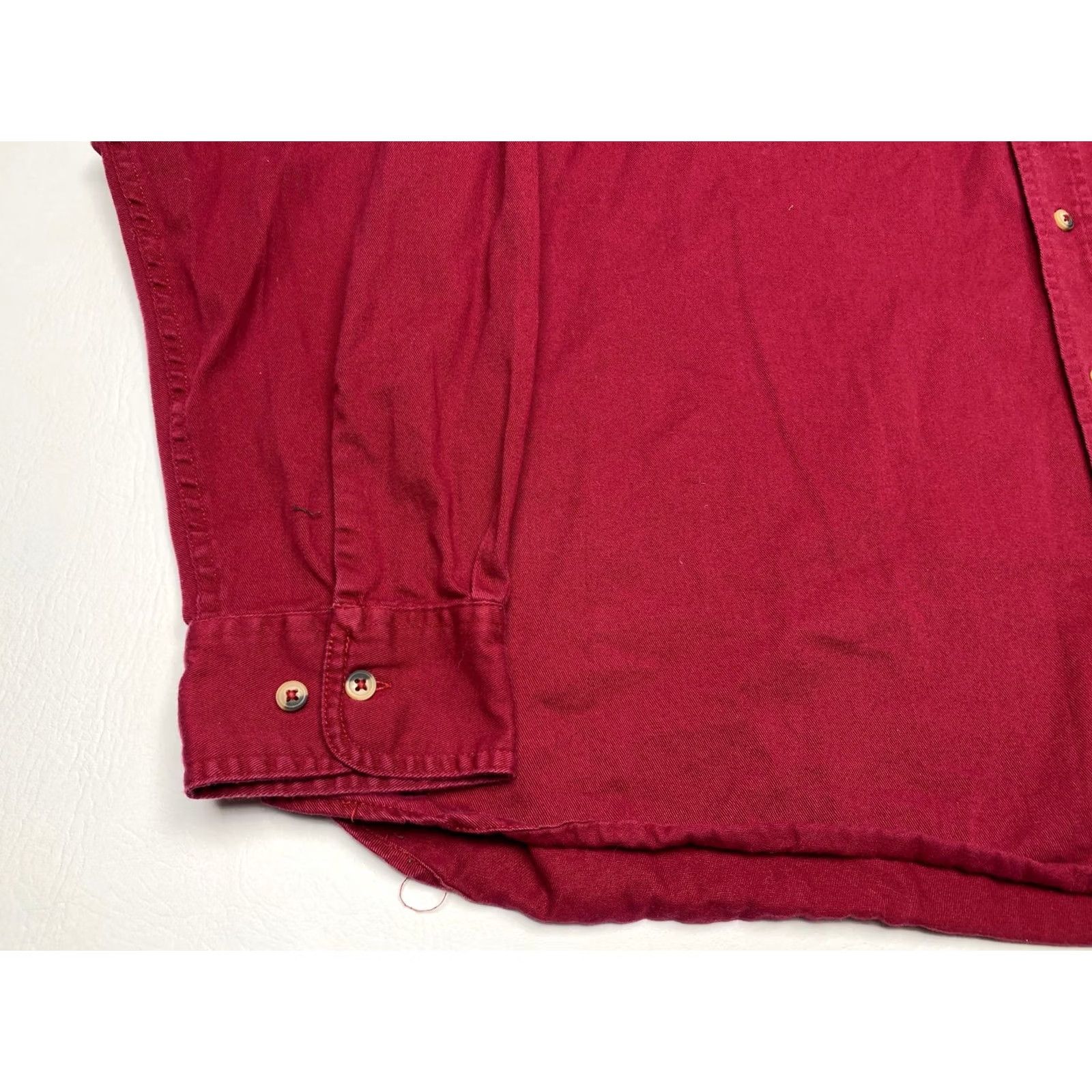 Wrangler Wrangler Shirt Mens 3XL Red Casual Long Sleeve Button-Up Cotton 7674 Size US XXL / EU 58 / 5 - 3 Thumbnail