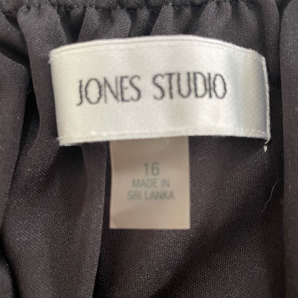 Other Jones Studio Chiffon Floral Maxi Dress Black Pink 16 Size XXL / US 16-18 / IT 52-54 - 8 Thumbnail
