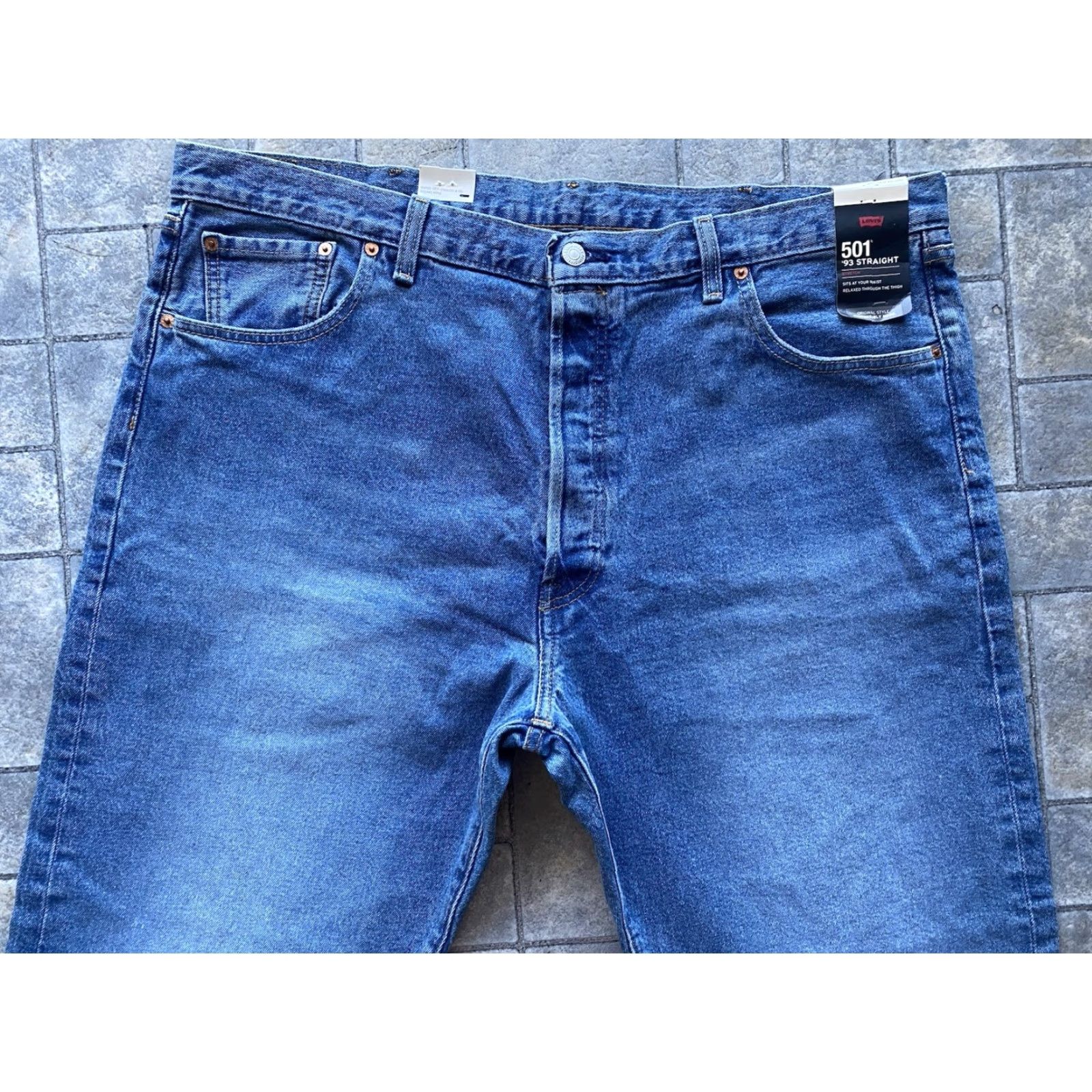 Levi's VINTAGE Levi's 501 Jeans Straight 42x32 Men’s Blue 93 Big E NWT Premium 501 Jeans Mens Size US 42 / EU 58 - 5 Thumbnail