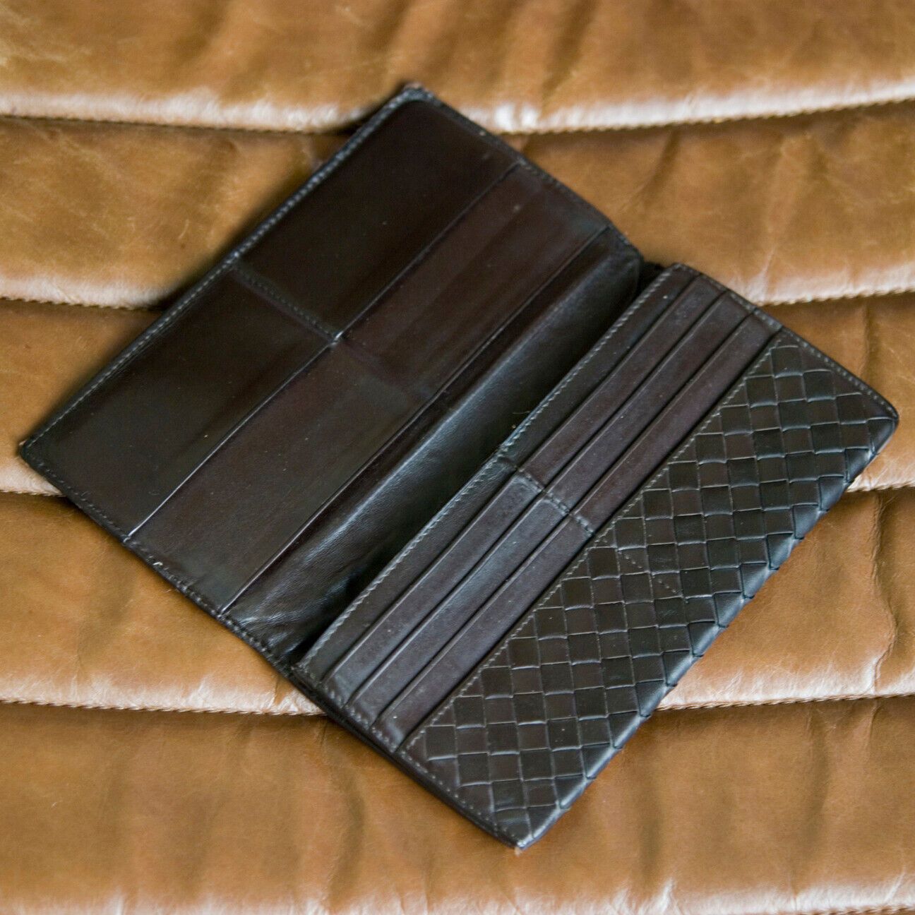 Bottega Veneta BOTTEGA VENETA Intrecciato Leather Bifold Long Wallet Size ONE SIZE - 8 Thumbnail
