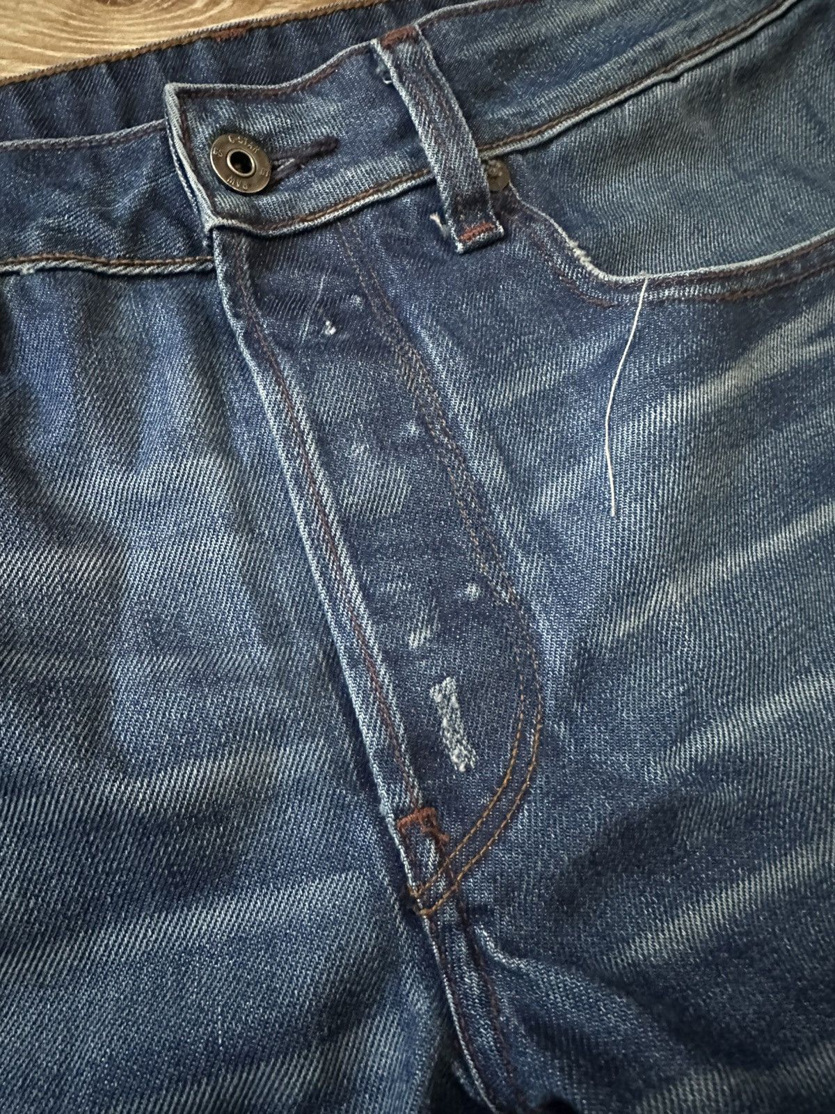 G-Star G Star Raw Distressed Jeans Size US 32 / EU 48 - 4 Thumbnail
