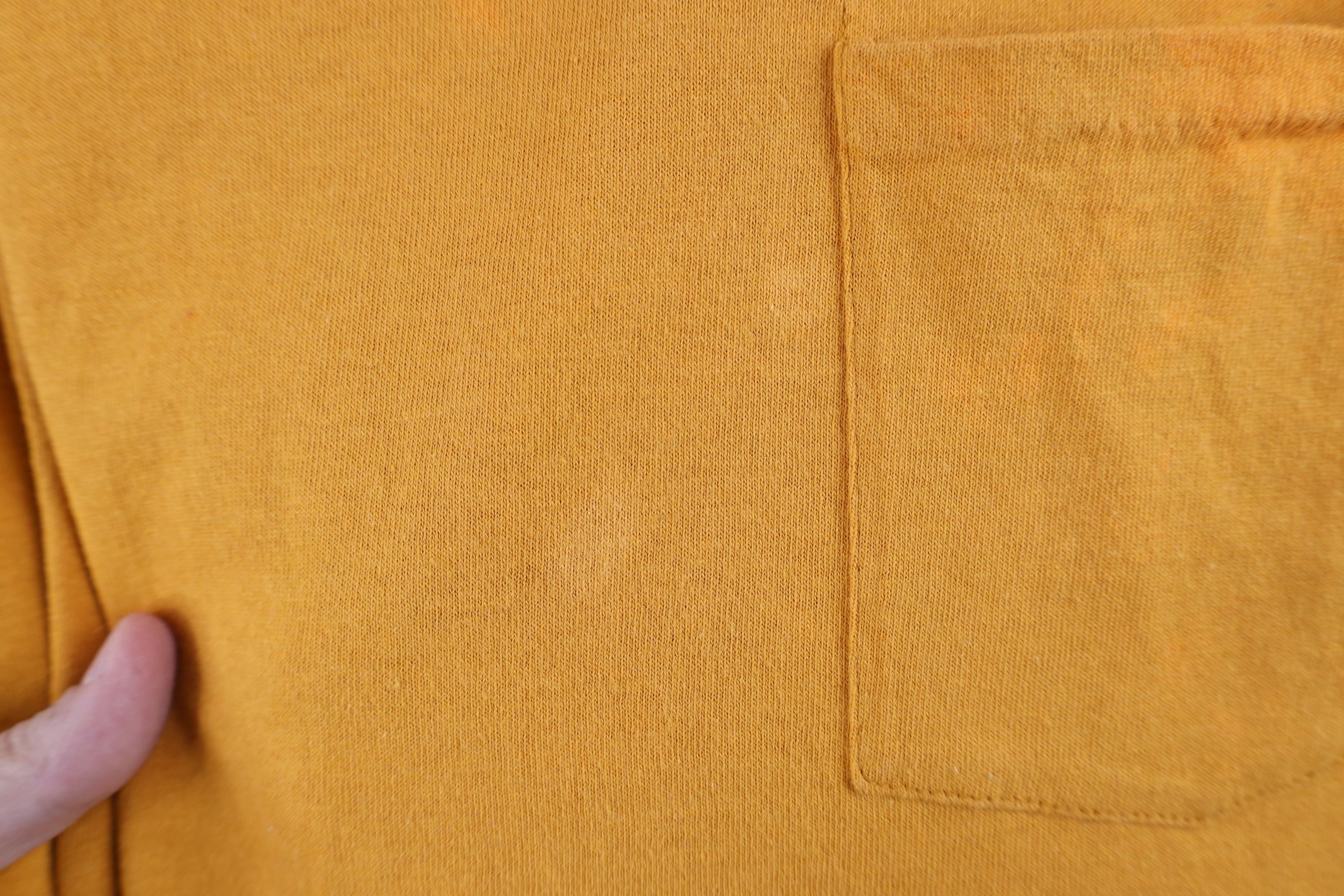 Vintage Vintage 70s Streetwear Blank Pocket T-Shirt Orange USA Size US M / EU 48-50 / 2 - 5 Thumbnail