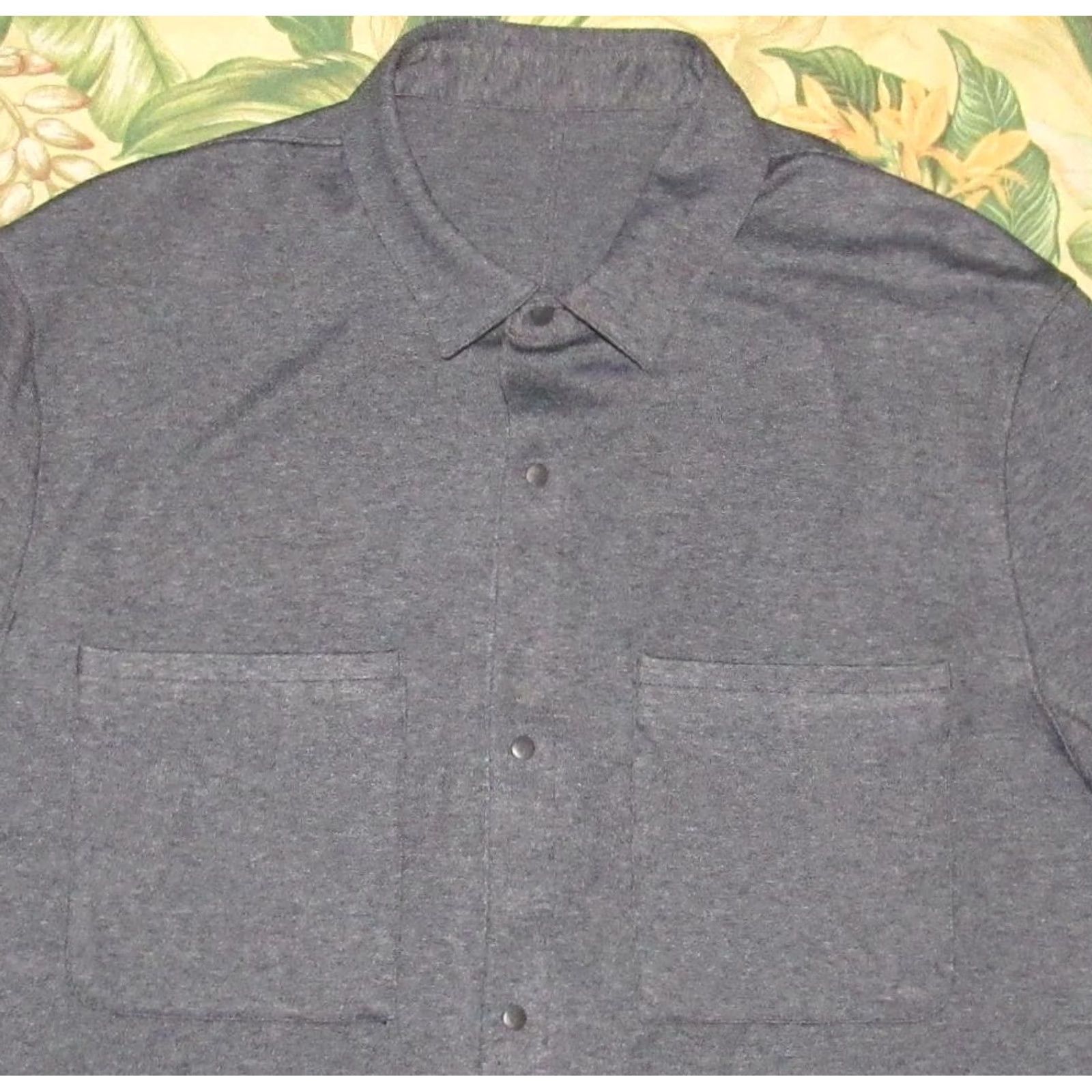 Lululemon LULULEMON Blue Stretch Commission Long Sleeve Button Snap Shirt Large Size US L / EU 52-54 / 3 - 2 Thumbnail