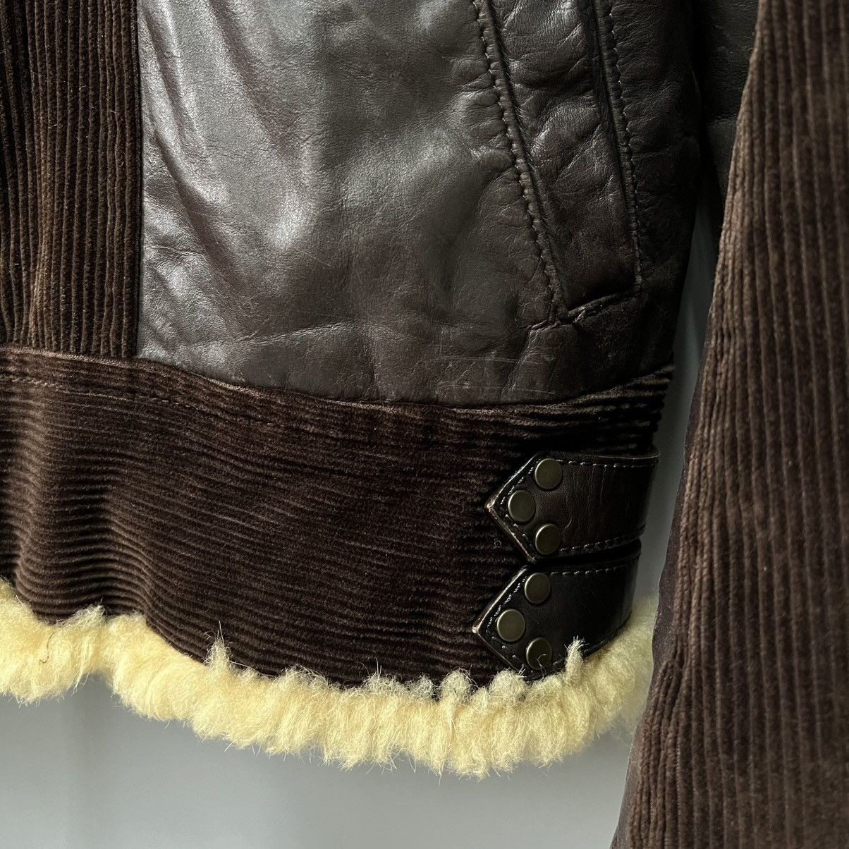 Dsquared2 Dsquared Hybrid Leather Shearling Jacket AW04 Vintage RARE Size US L / EU 52-54 / 3 - 24 Thumbnail