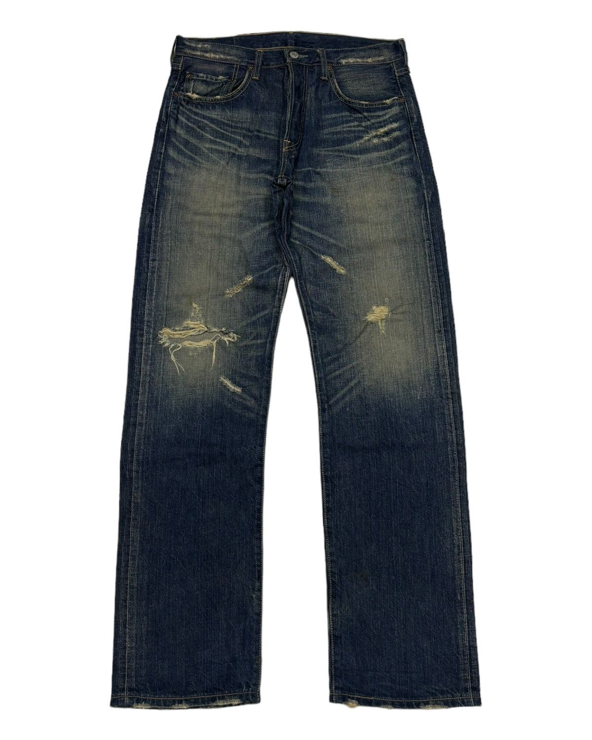 Levi's RARE LEVIS 501 JAPAN DISTRESSED DENIM JEANS Size US 32 / EU 48 - 7 Thumbnail