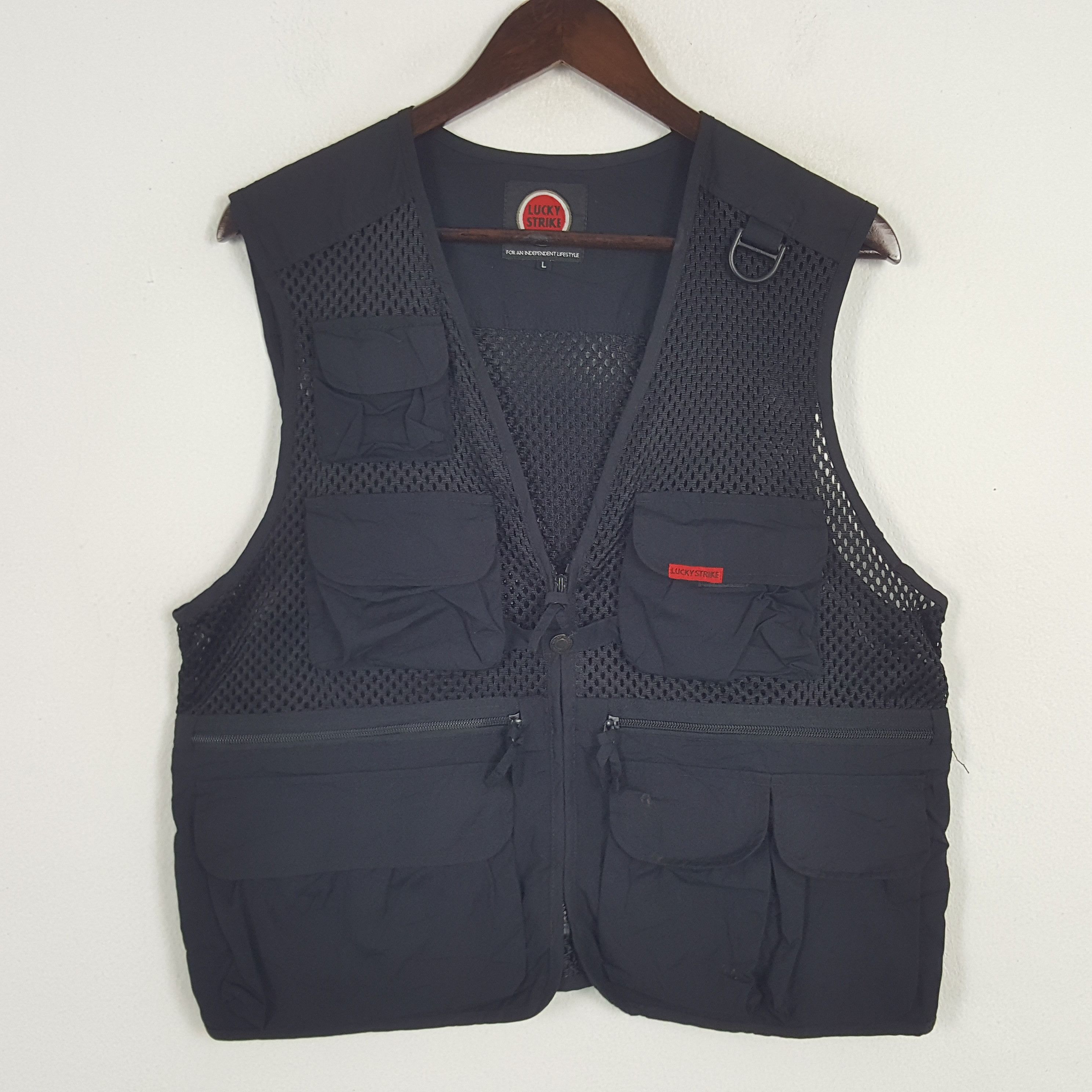 Vintage Vintage Lucky Strike Japan Racing Vest Jacket Size US M / EU 48-50 / 2 - 1 Thumbnail