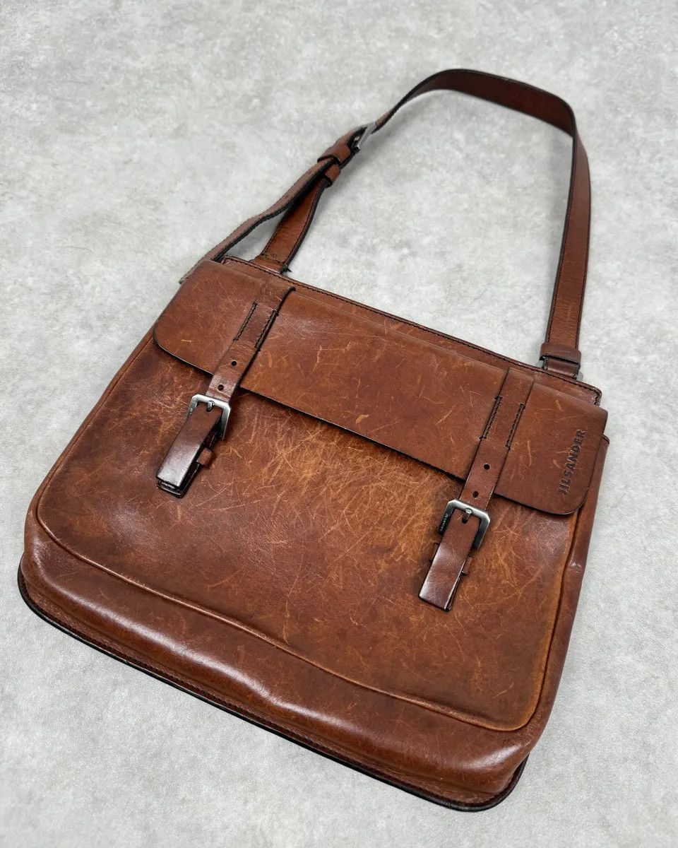 Jil Sander Jil Sander Brown Leather Handle Bag Size ONE SIZE - 4 Thumbnail