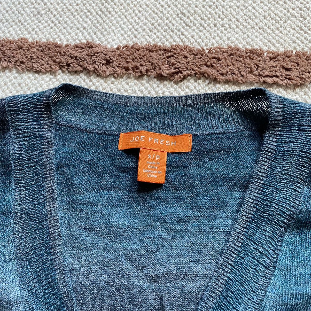 Joe Freshgoods JOE FRESH V NECK FADED LIGHT SWEATER Size US S / EU 44-46 / 1 - 2 Thumbnail