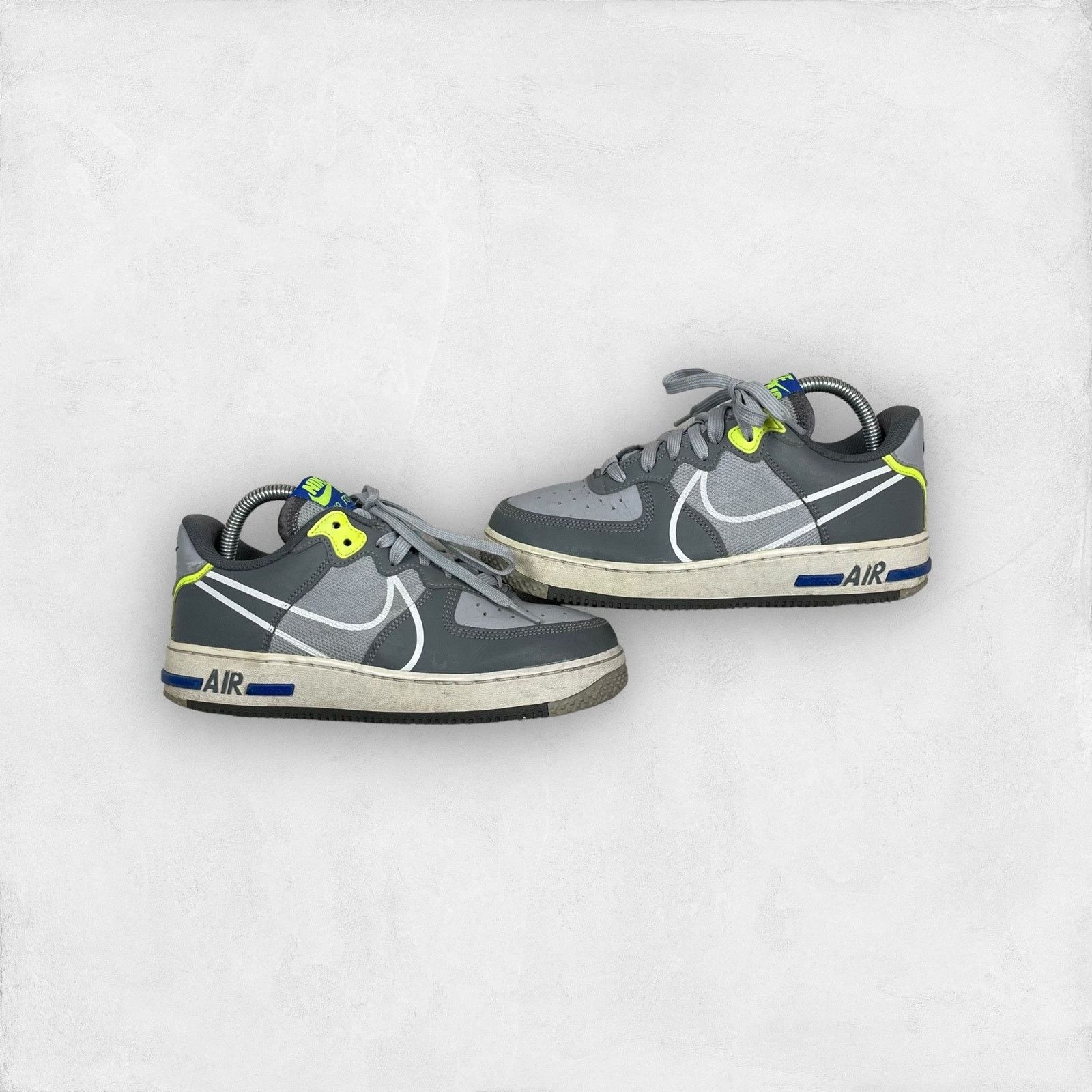 Nike Nike Air Force 1 React CD6960-002 Wolf Gray White Shoes 6.5 Size US 6.5 / EU 39-40 - 1 Thumbnail