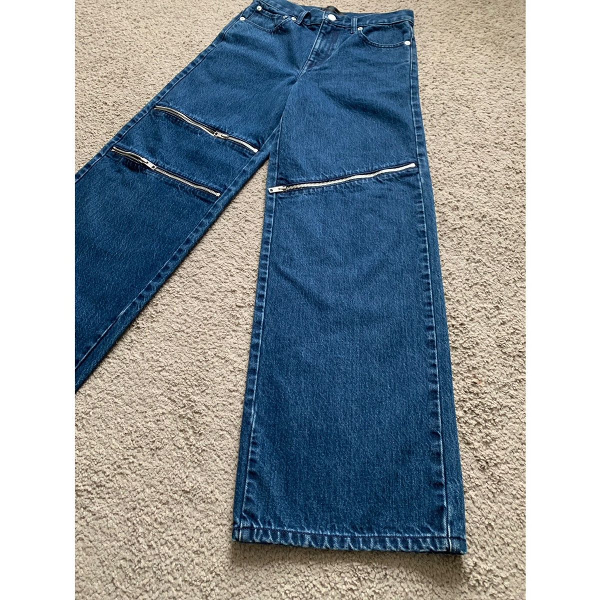 Helmut Lang HELMUT LANG ZIPPER WIDE JEANS Size US 28 / EU 44 - 2 Thumbnail