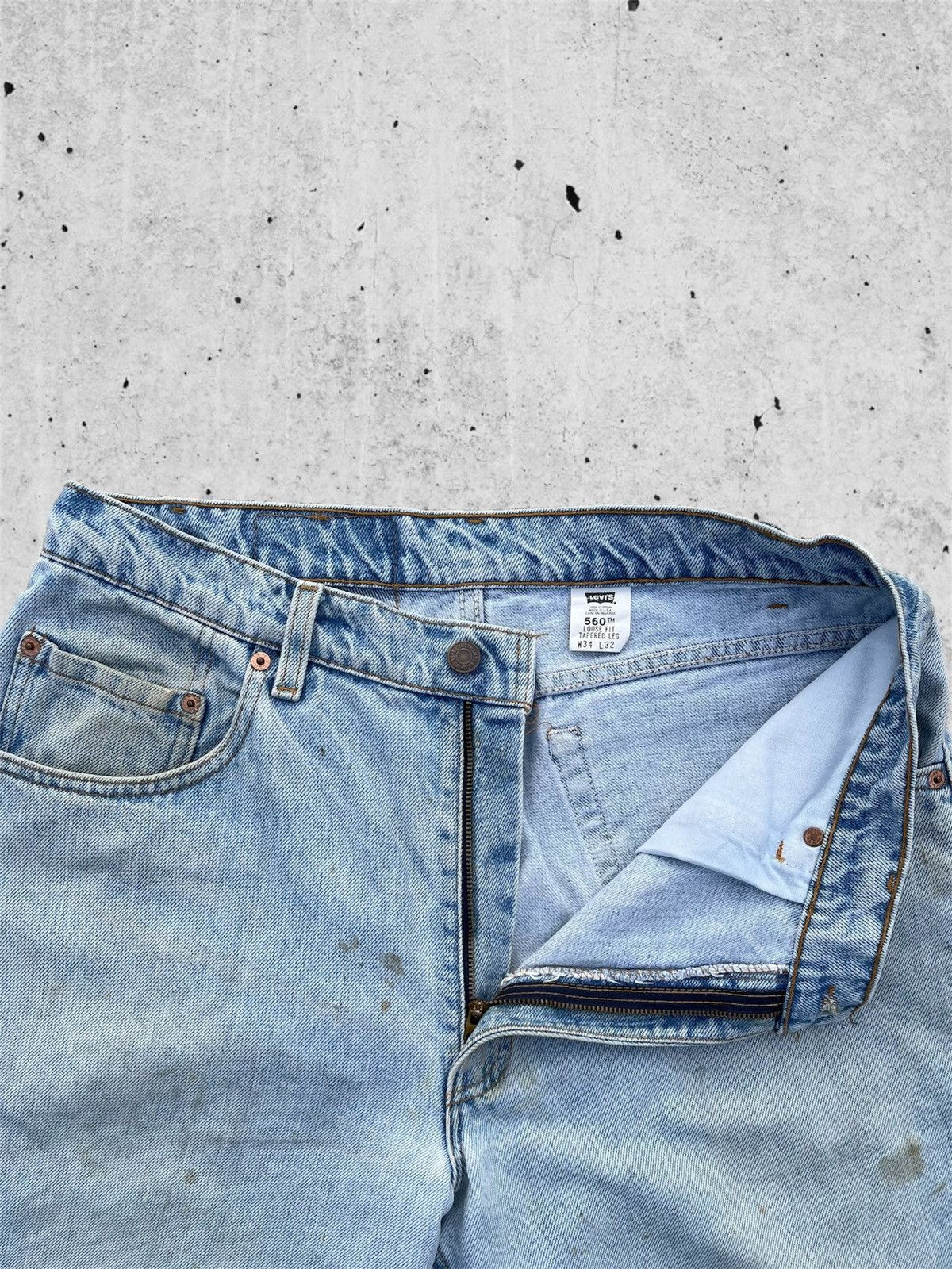 Jean × Levi's 🔥 Levi's 560 Rusty Distressed Denim W32🔥 Size US 32 / EU 48 - 5 Thumbnail