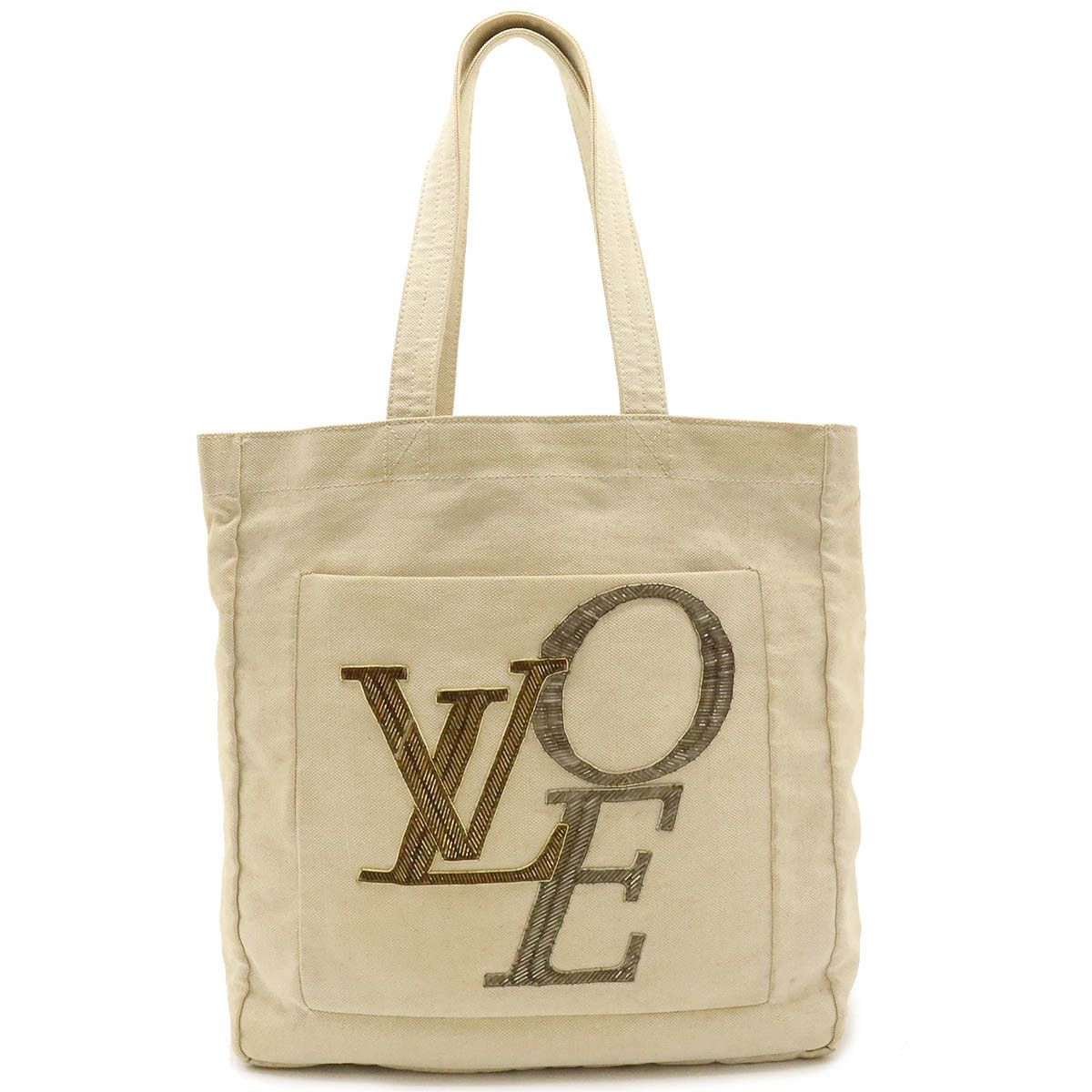 Louis Vuitton Louis Vuitton Louis Vuitton That's Love Tote MM Cotton Canvas Bag M95388 Canvas Tote Bag M95388 in Good Condition Size ONE SIZE - 1 Thumbnail