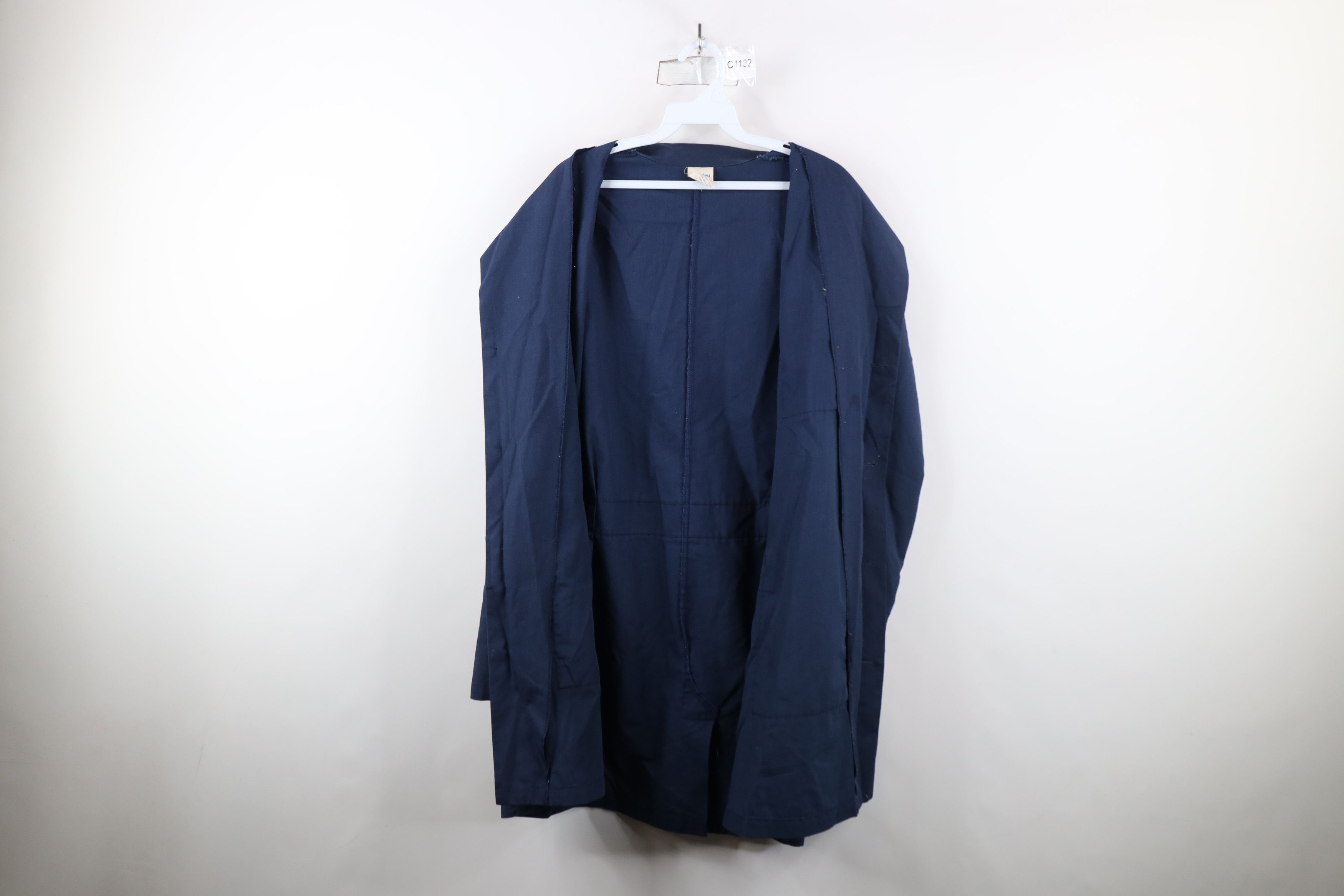 Vintage Vintage 70s Streetwear Mechanic Lab Coat Jacket Blue USA Size US XL / EU 56 / 4 - 10 Thumbnail