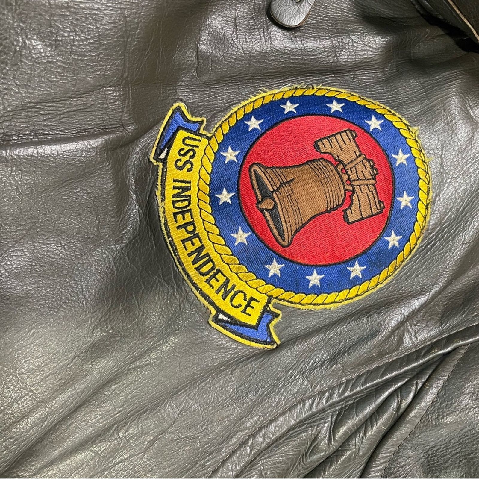 Vintage Vtg WW2 Marine Corp Cockpit Top Gun G-1 Leather Jacket Size US L / EU 52-54 / 3 - 5 Thumbnail
