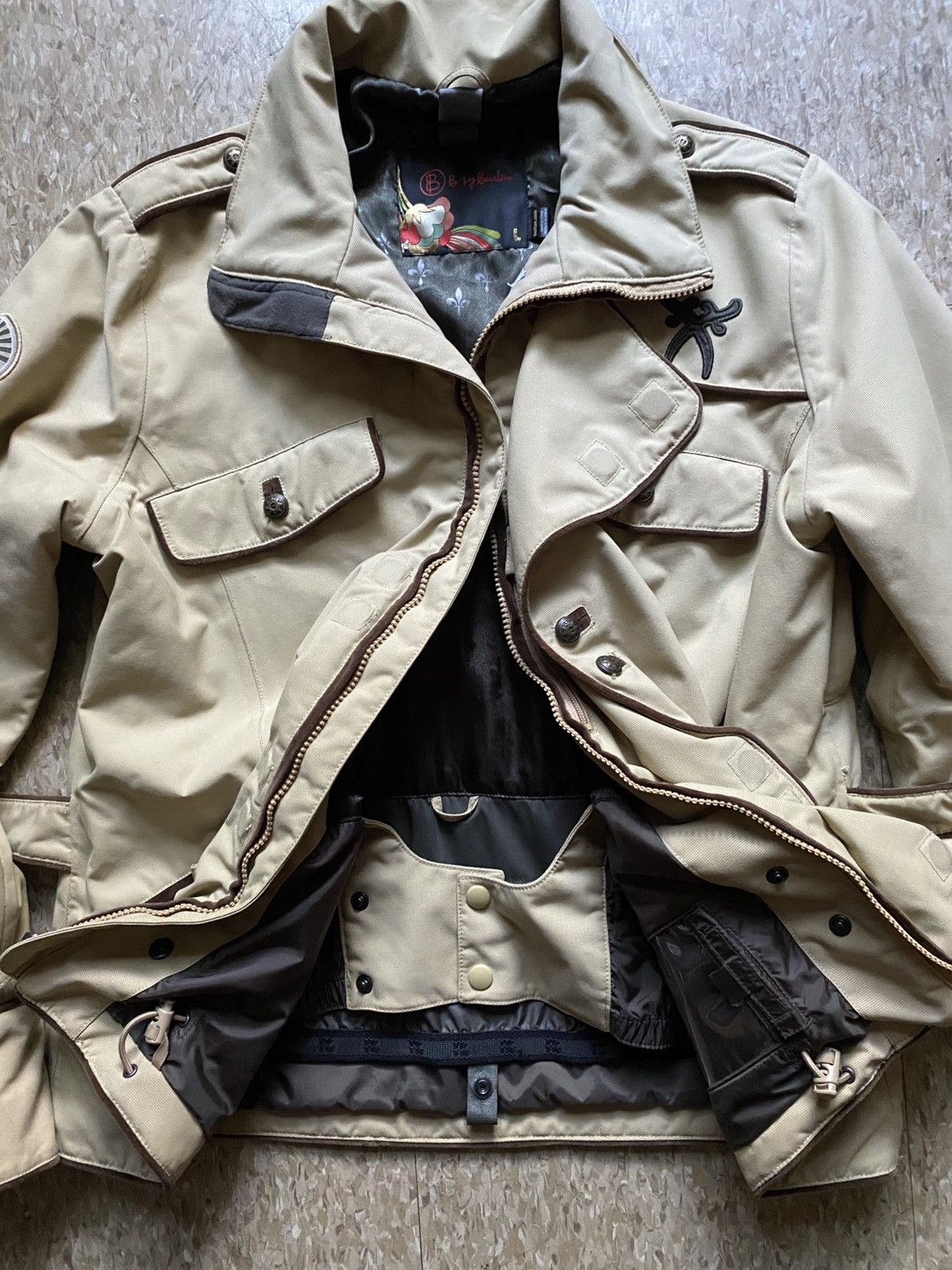 Japanese Brand × Vintage Cream & black vintage bomber jacket Size US L / EU 52-54 / 3 - 3 Thumbnail