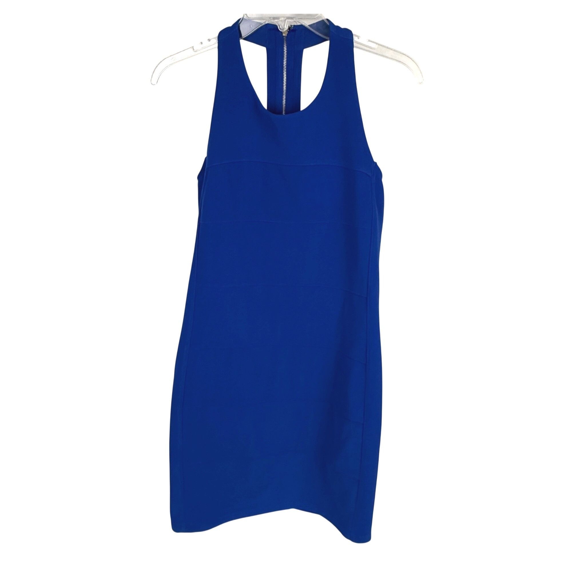 Forever 21 Forever 21 Women's Ribbed Blue Bodycon Halter Mini Dress Siz Size M / US 6-8 / IT 42-44 - 1 Thumbnail
